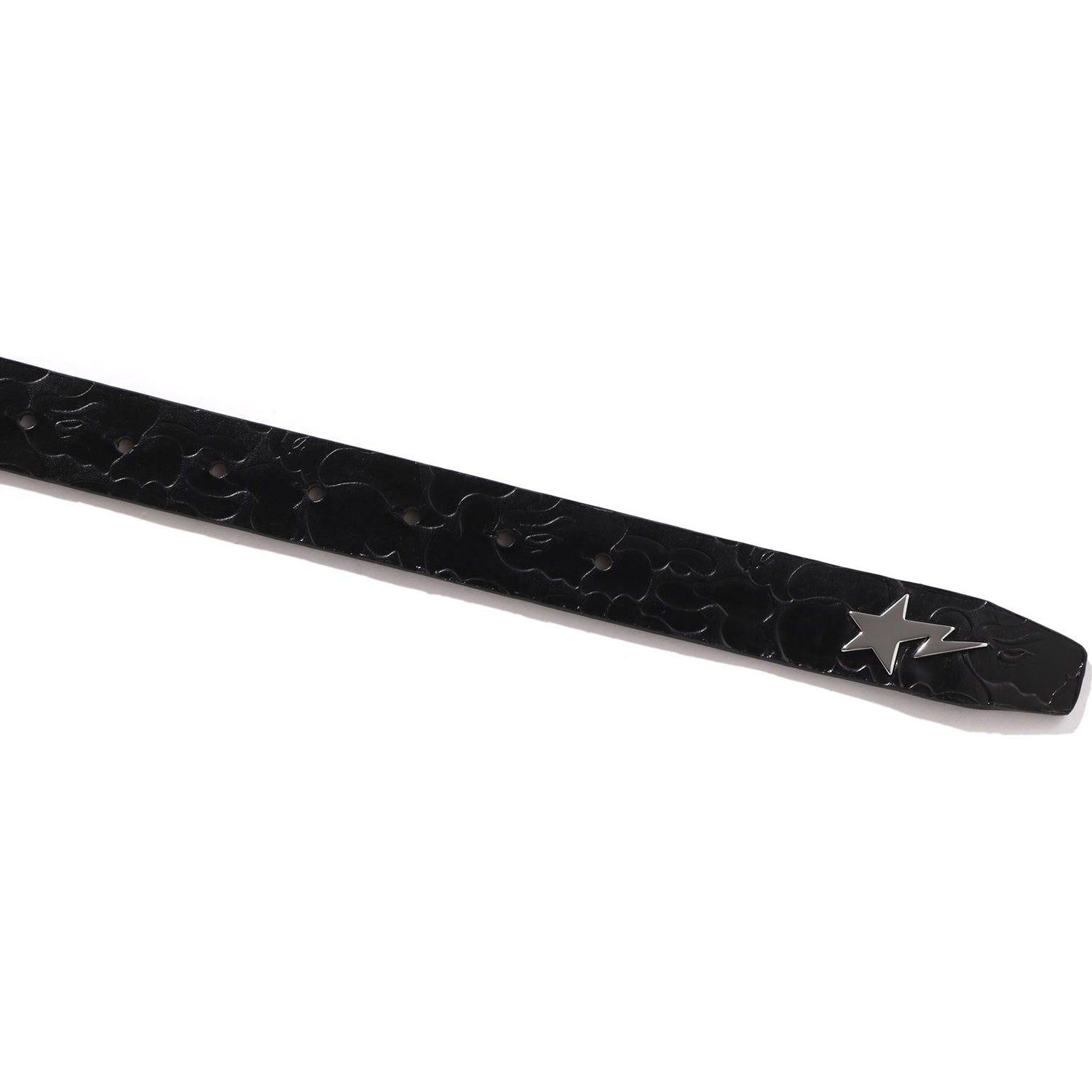 NEON CAMO NARROW LEATHER BELT MENS – Image 2