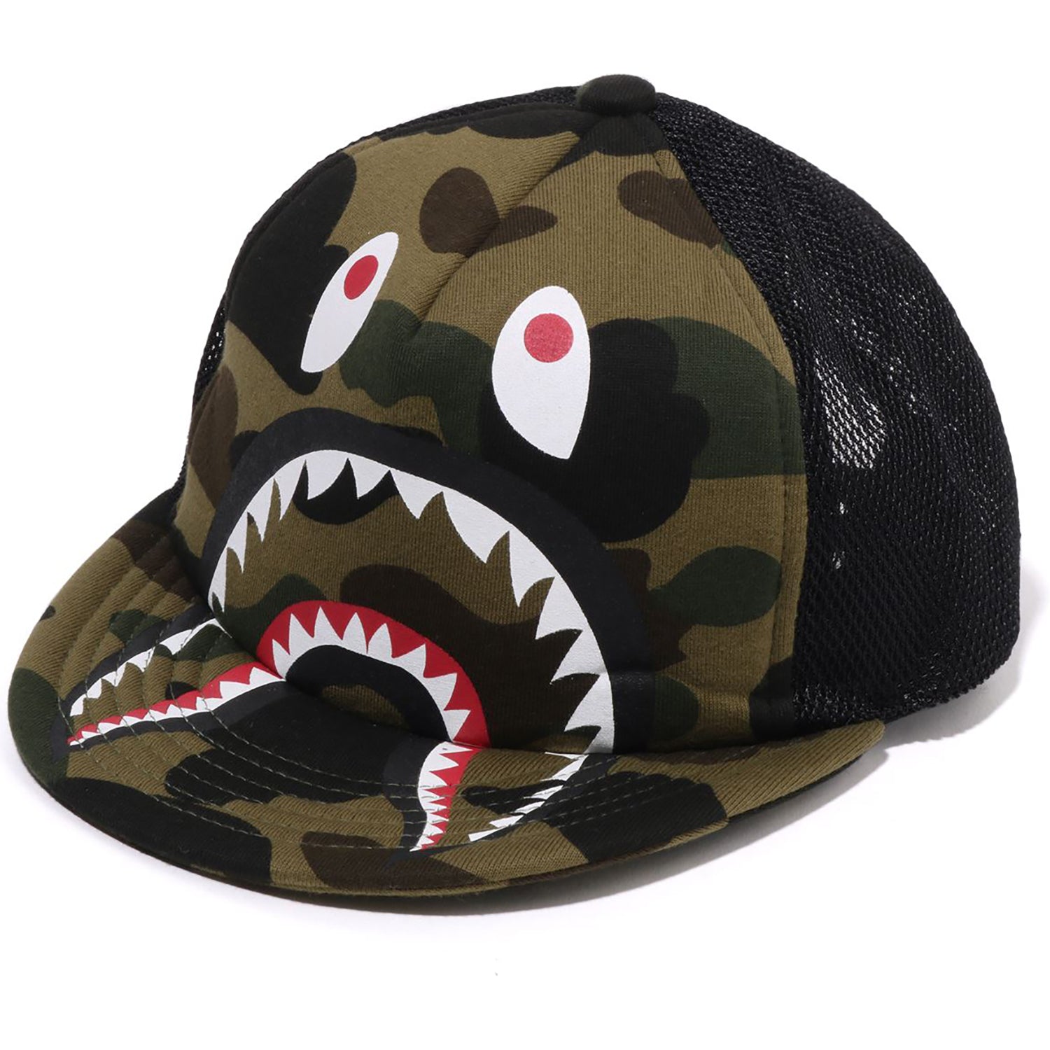 1ST CAMO SHARK MESH CAP KIDS – Image 1