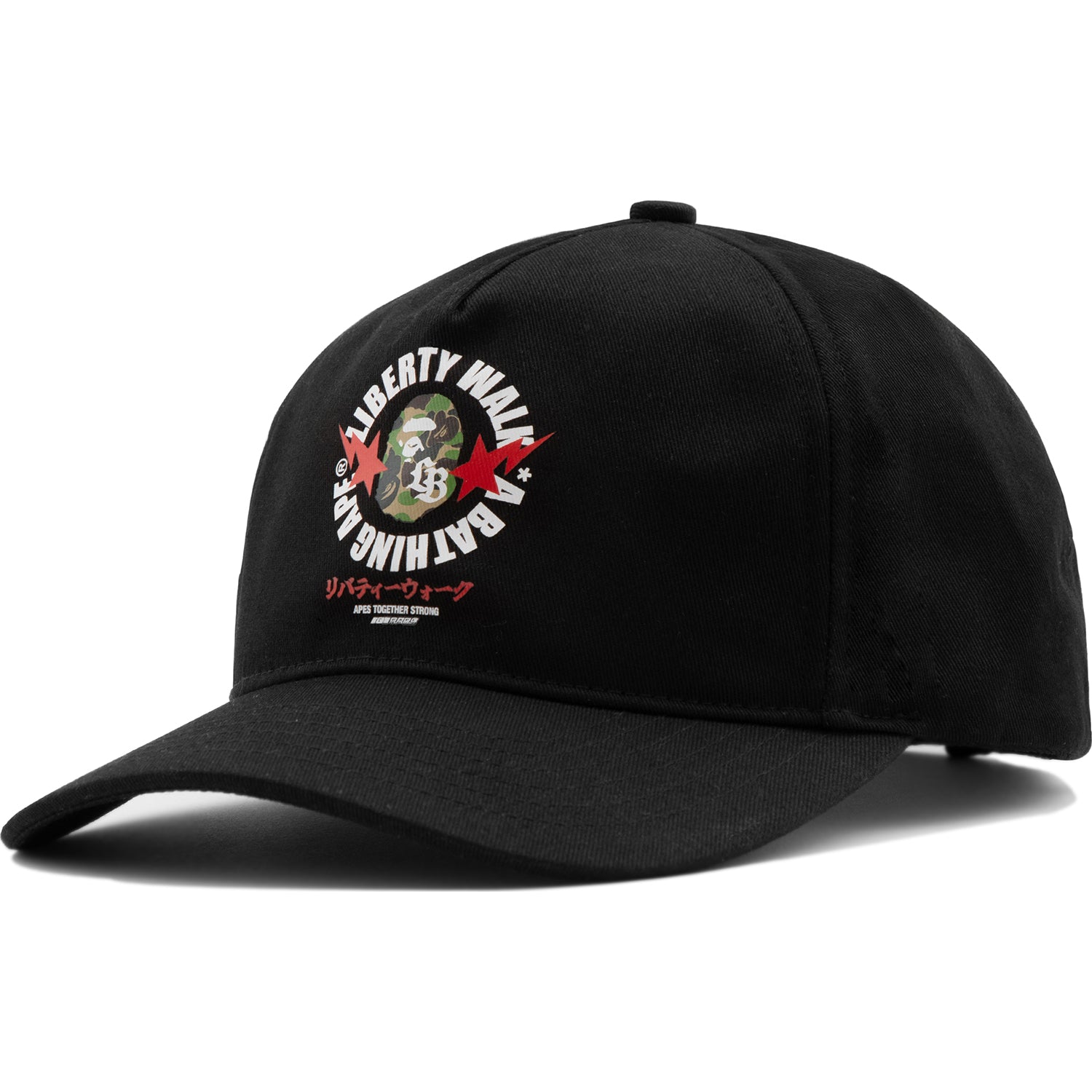 BAPE X LIBERTY WALK ABC CAMO APE HEAD COTTON TWILL CAP MENS – Image 2