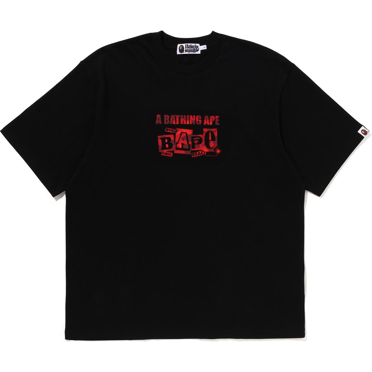 BAPE TEXT GRAPHIC TEE MENS – Image 1
