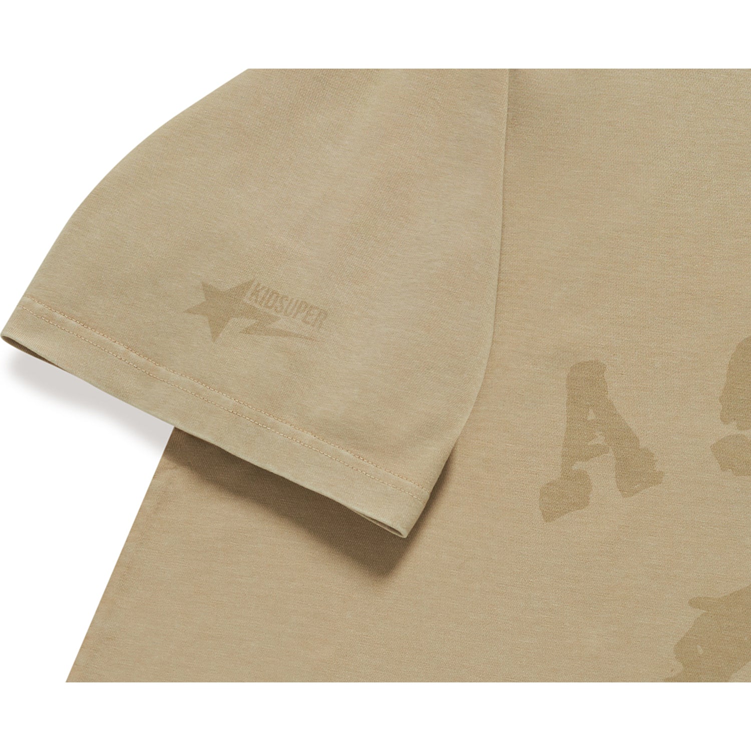 BAPE X KIDSUPER GARMENT DYE COLLEGE LOGO TEE MENS – Image 5