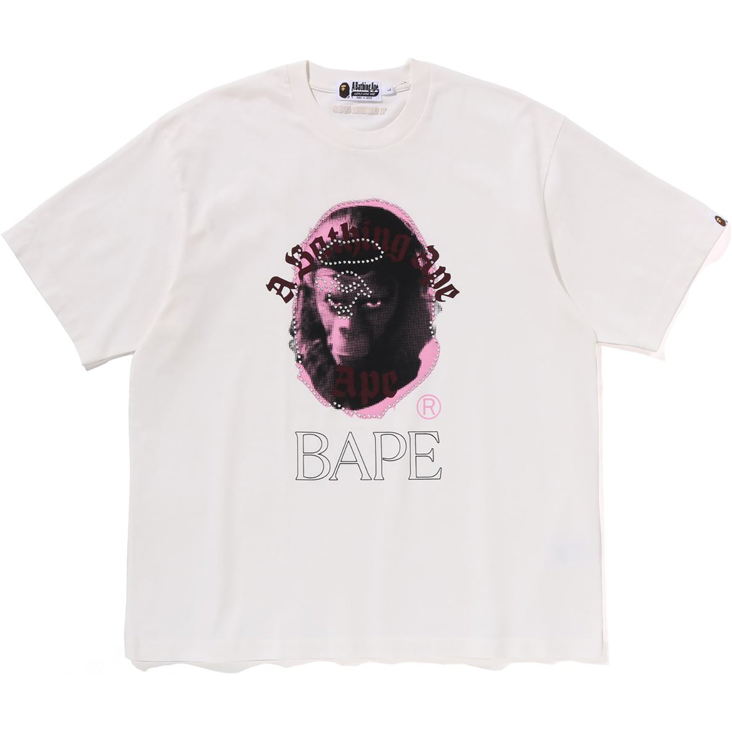 GARMENT DYE RHINESTONE APE HEAD RELAXED FIT TEE MENS – Image 1