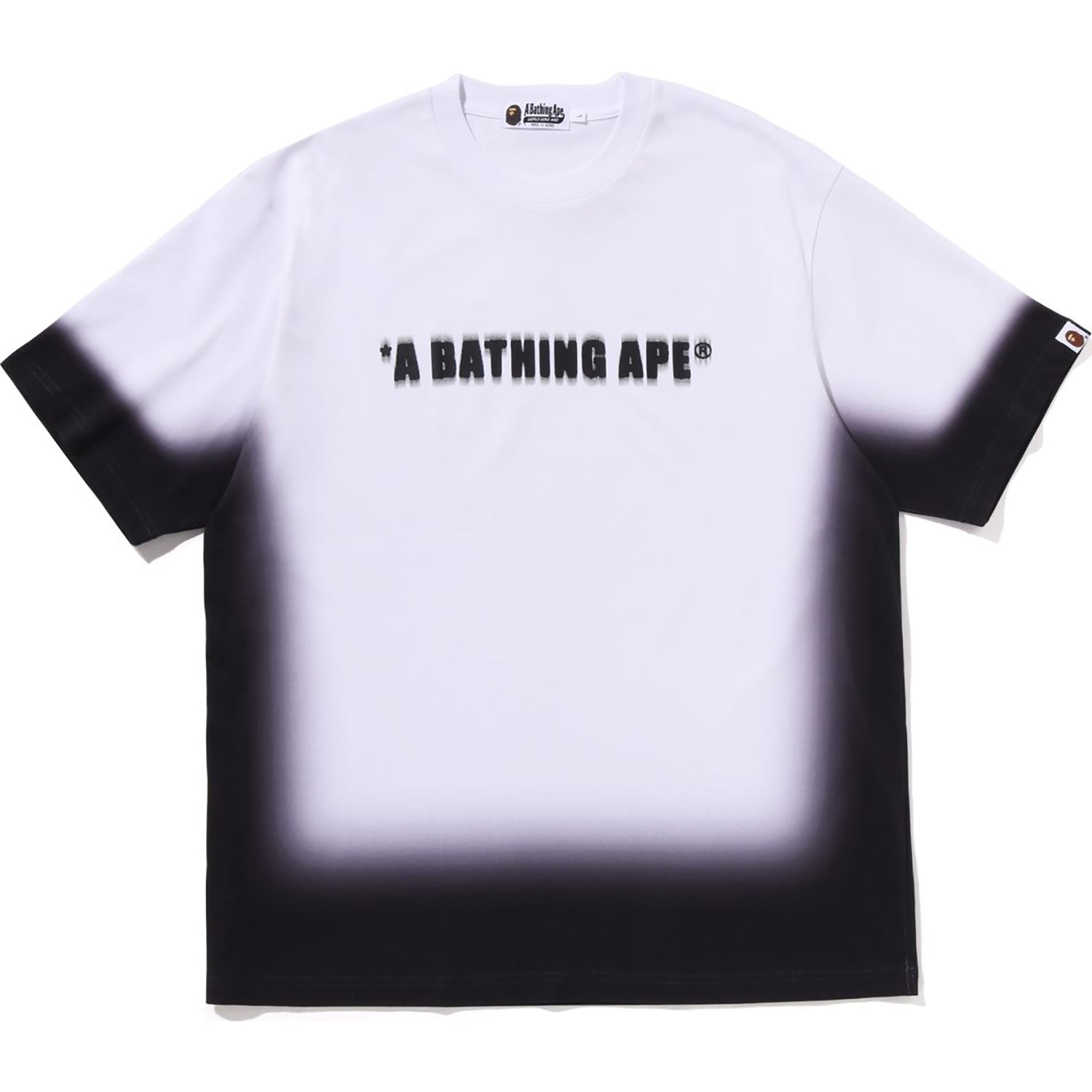 SPRAY PRINT BATHING APE LOGO RELAXED FIT TEE MENS – Image 1