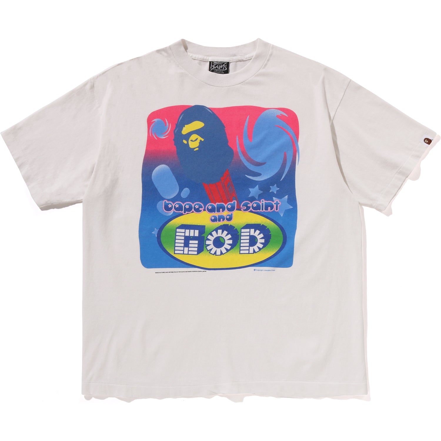 BAPE X SAINT MXXXXXX GOD TEE MENS – Image 1