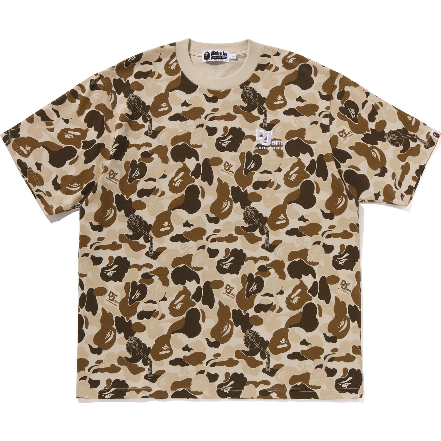 BAPE X DEF JAM CAMO RELAXED FIT TEE MENS – Image 1
