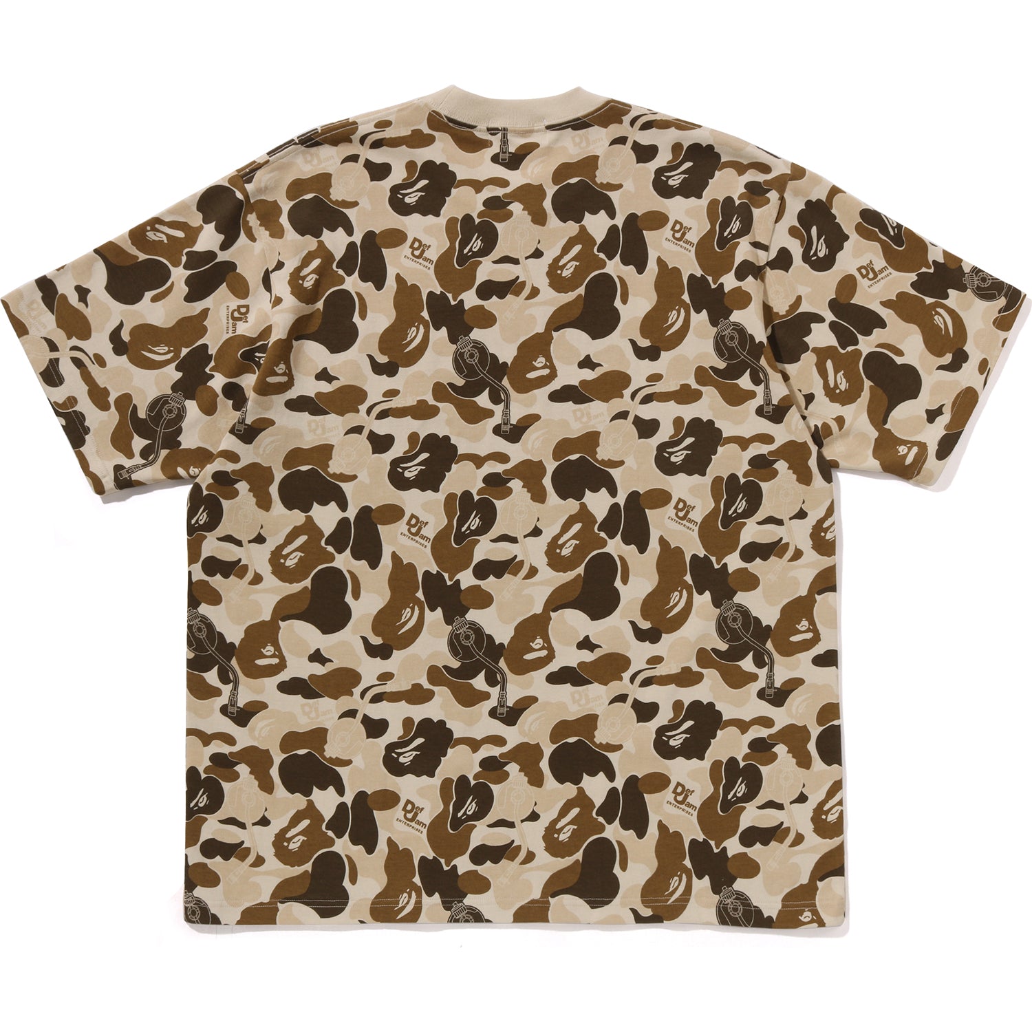 BAPE X DEF JAM CAMO RELAXED FIT TEE MENS – Image 2