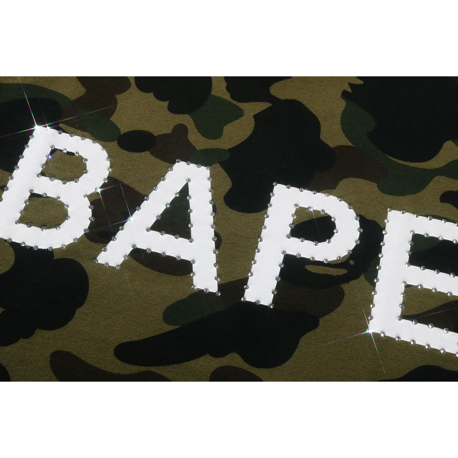 1ST CAMO BAPE RHINESTONE TEE MENS – Image 3