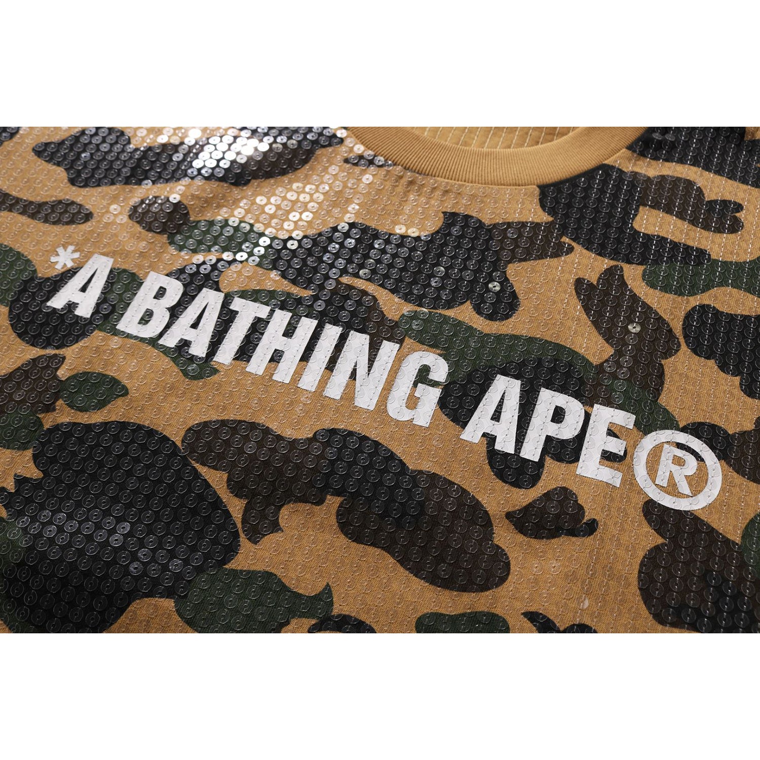 1ST CAMO LOGO RELAXED FIT SEQUIN TEE MENS – Image 3