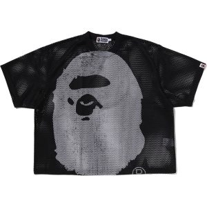 WATER PRINT APE HEAD MESH RELAXED FIT TEE MENS