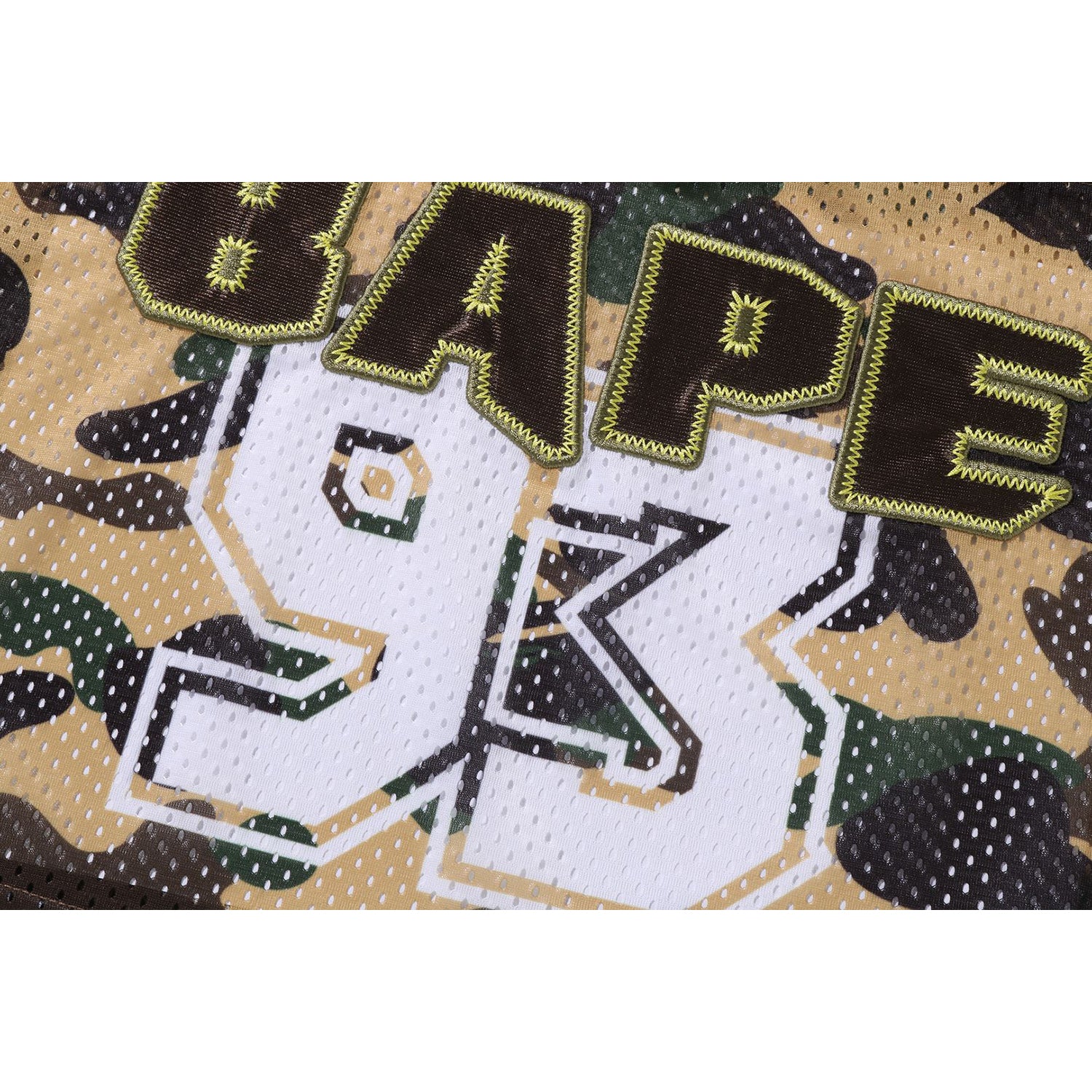 1ST CAMO BAPE CROPPED FOOTBALL TEE LADIES – Image 3