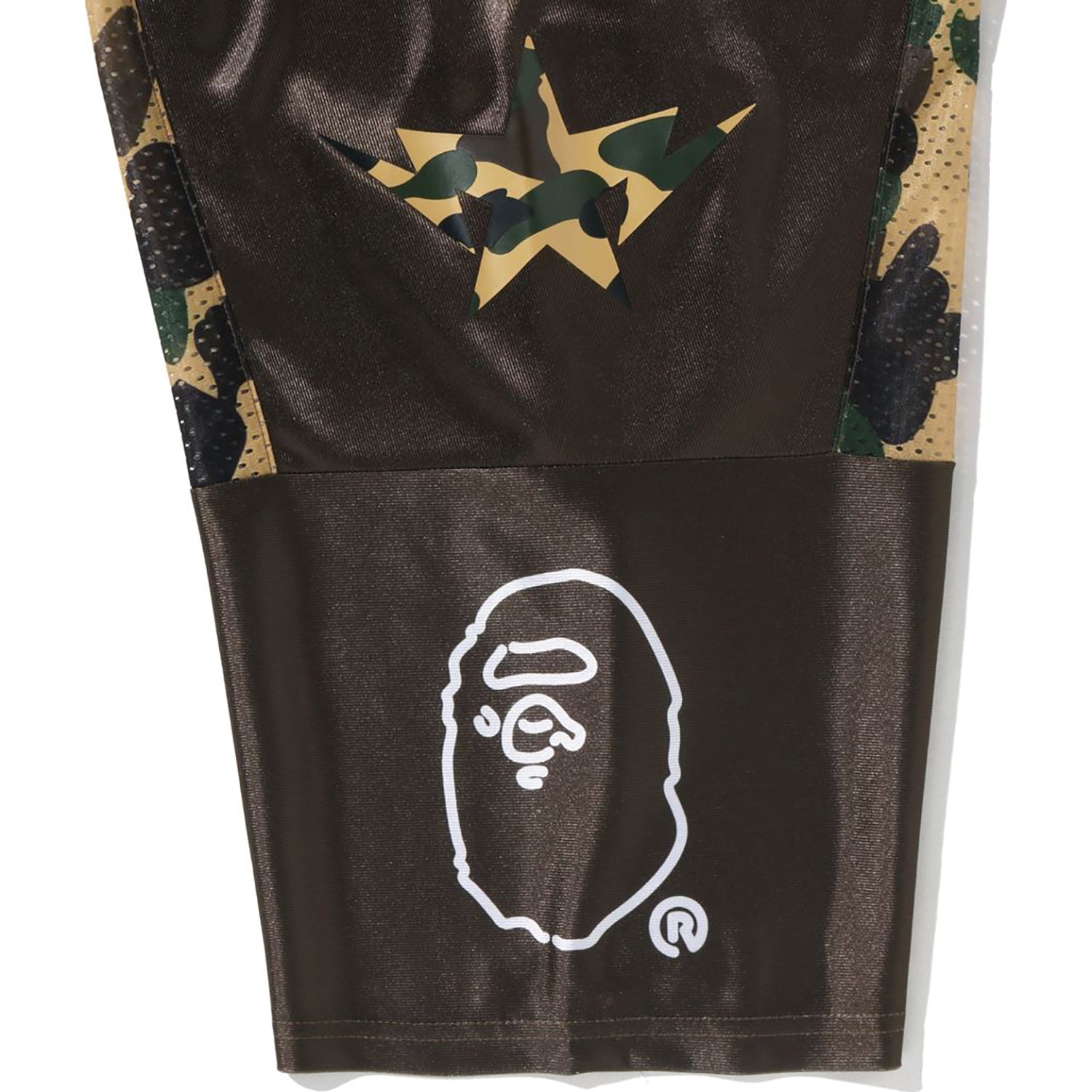 1ST CAMO BAPE CROPPED FOOTBALL TEE LADIES – Image 4