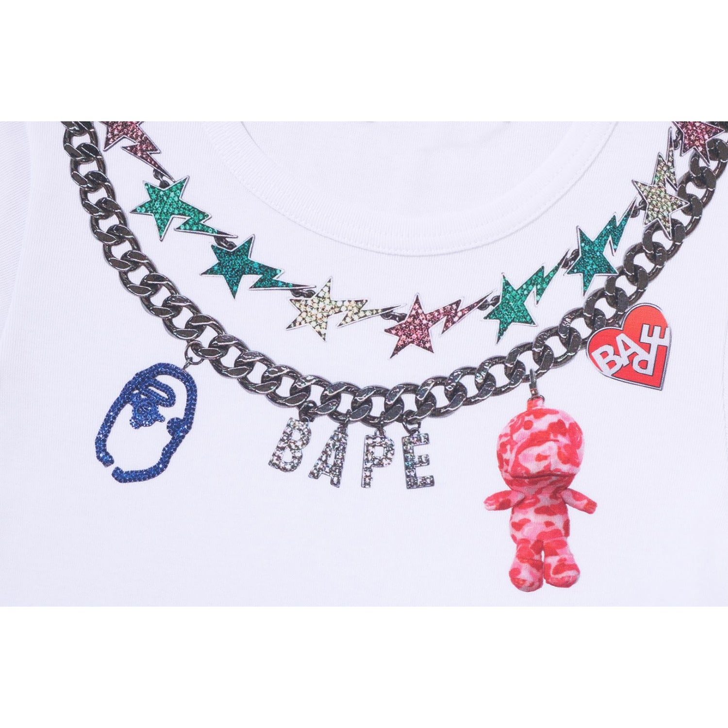 FAKE PRINT CROPPED TEE LADIES – Image 3