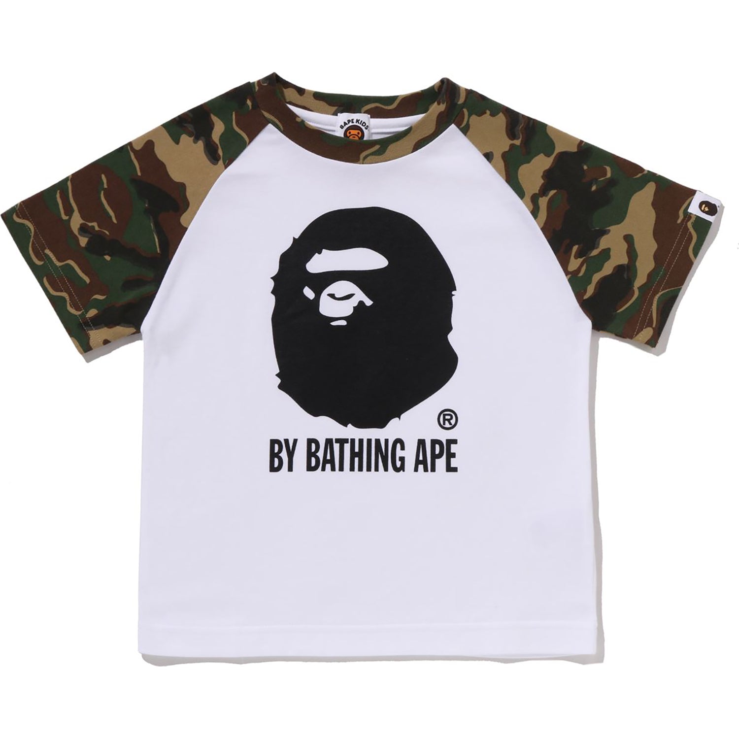GLITCH WOODLAND BY BATHING APE CAMO TEE KIDS – Image 1