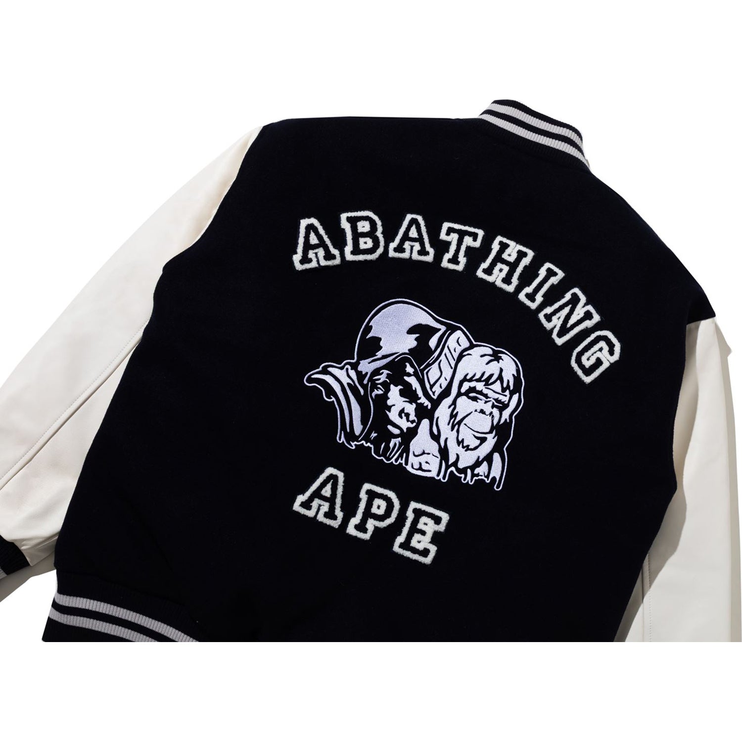 BAPE BY KAZUKI KURAISHI MULTI LOGO VARSITY DOWN JACKET MENS – Image 4