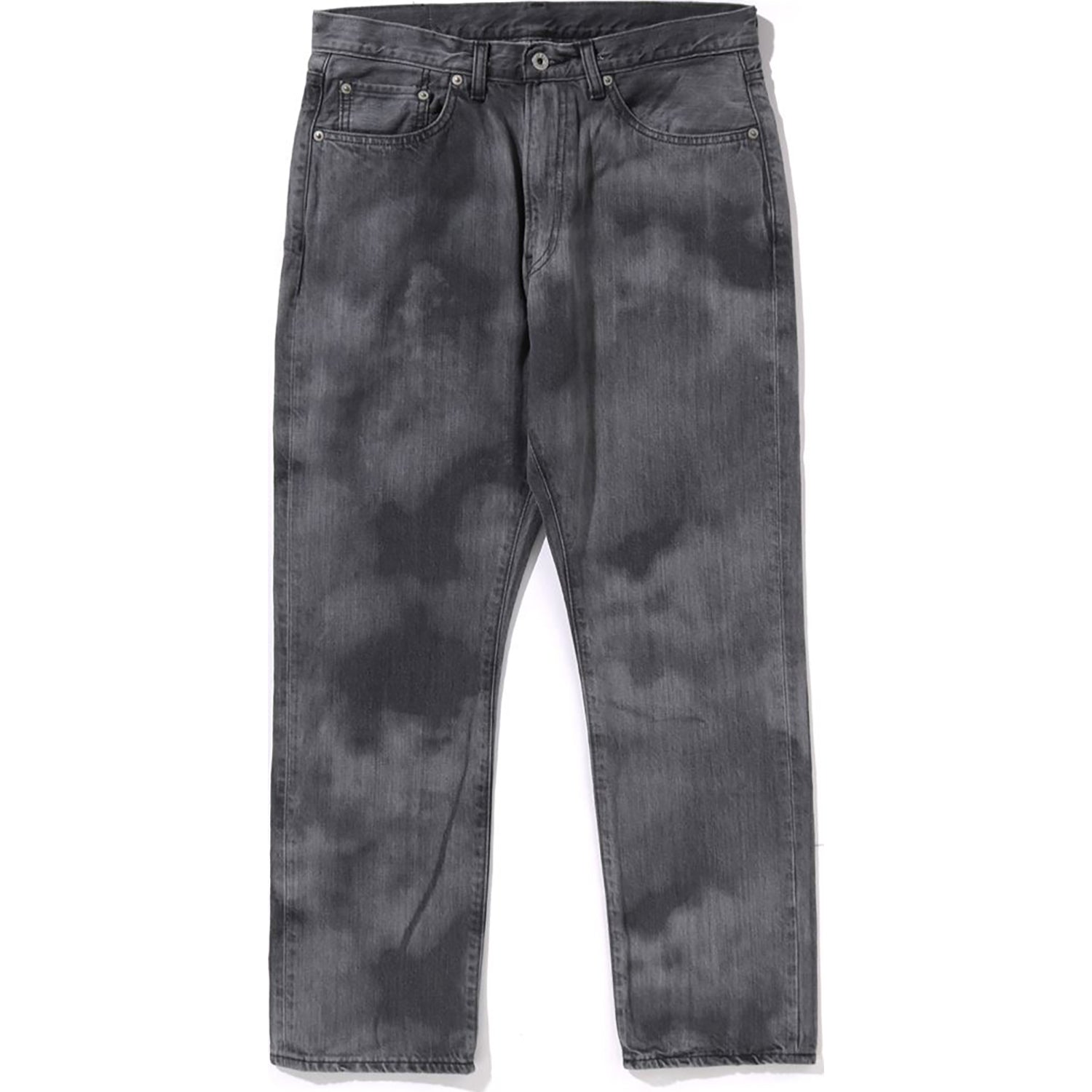 HIGH TONE BLEACH REGULAR FIT DENIM PANTS MENS – Image 1