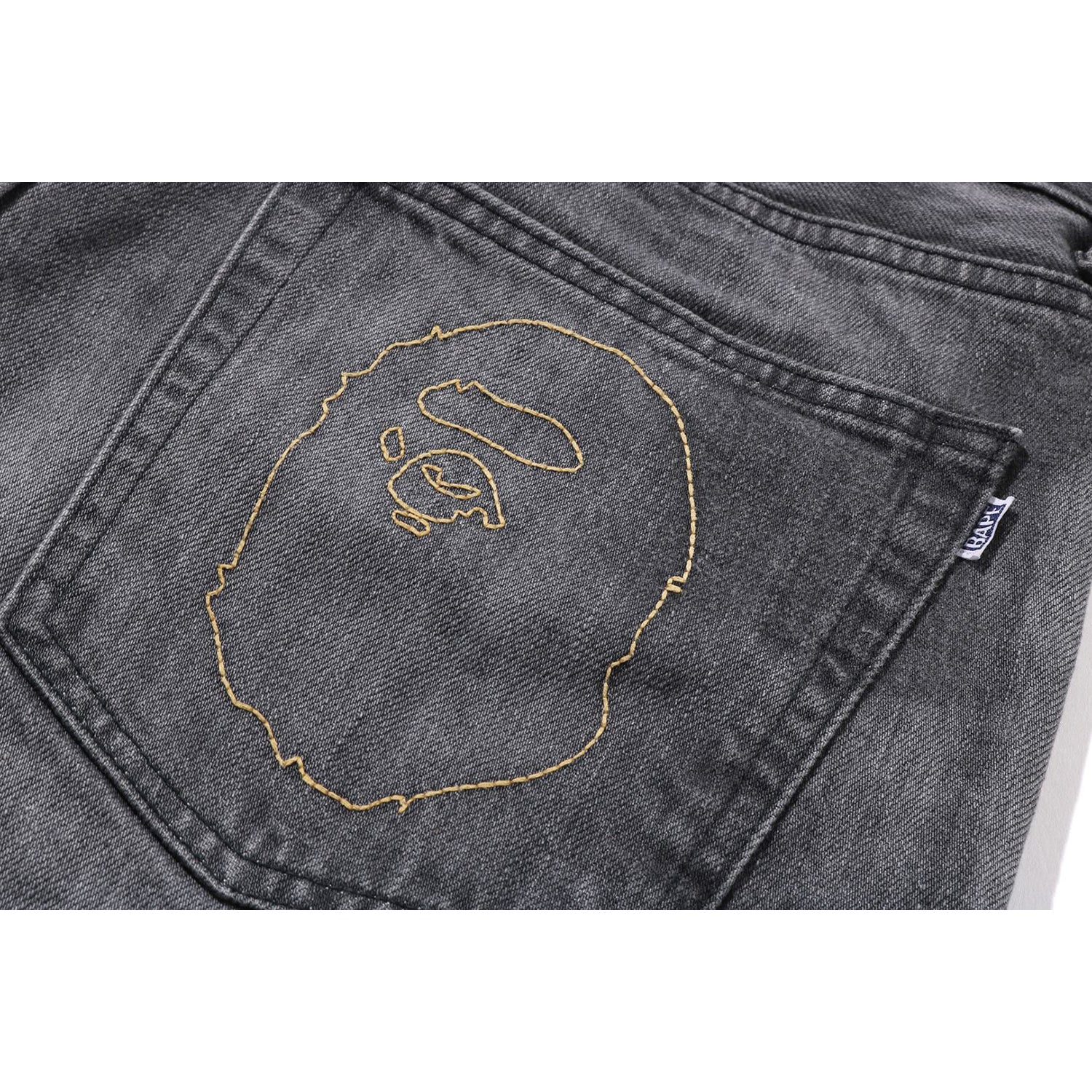 HIGH TONE BLEACH REGULAR FIT DENIM PANTS MENS – Image 3