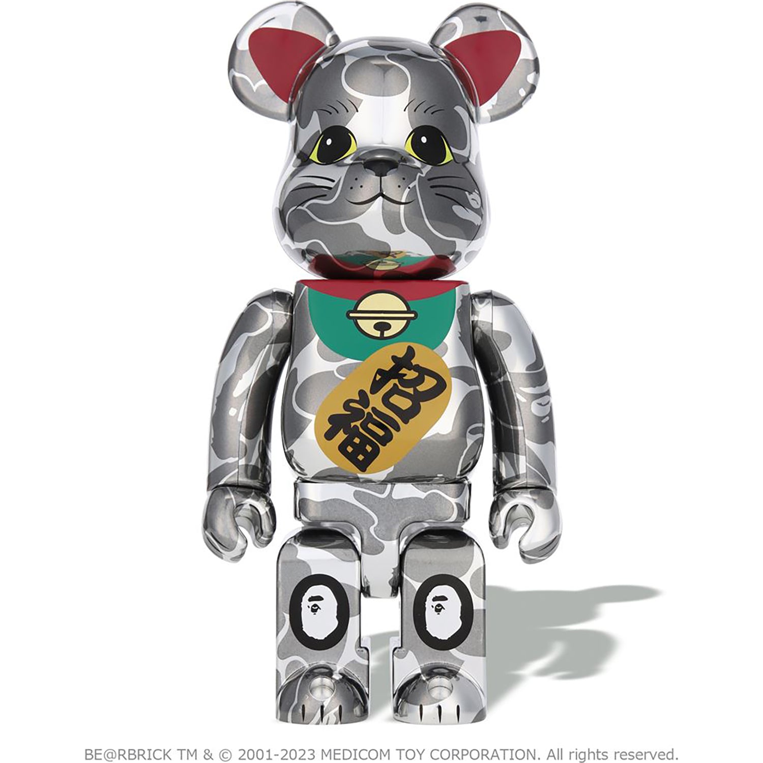 NEW YEAR BE@RBRICK MANEKINEKO SHISHIMAI DARUMA 100% & 400% – Image 5