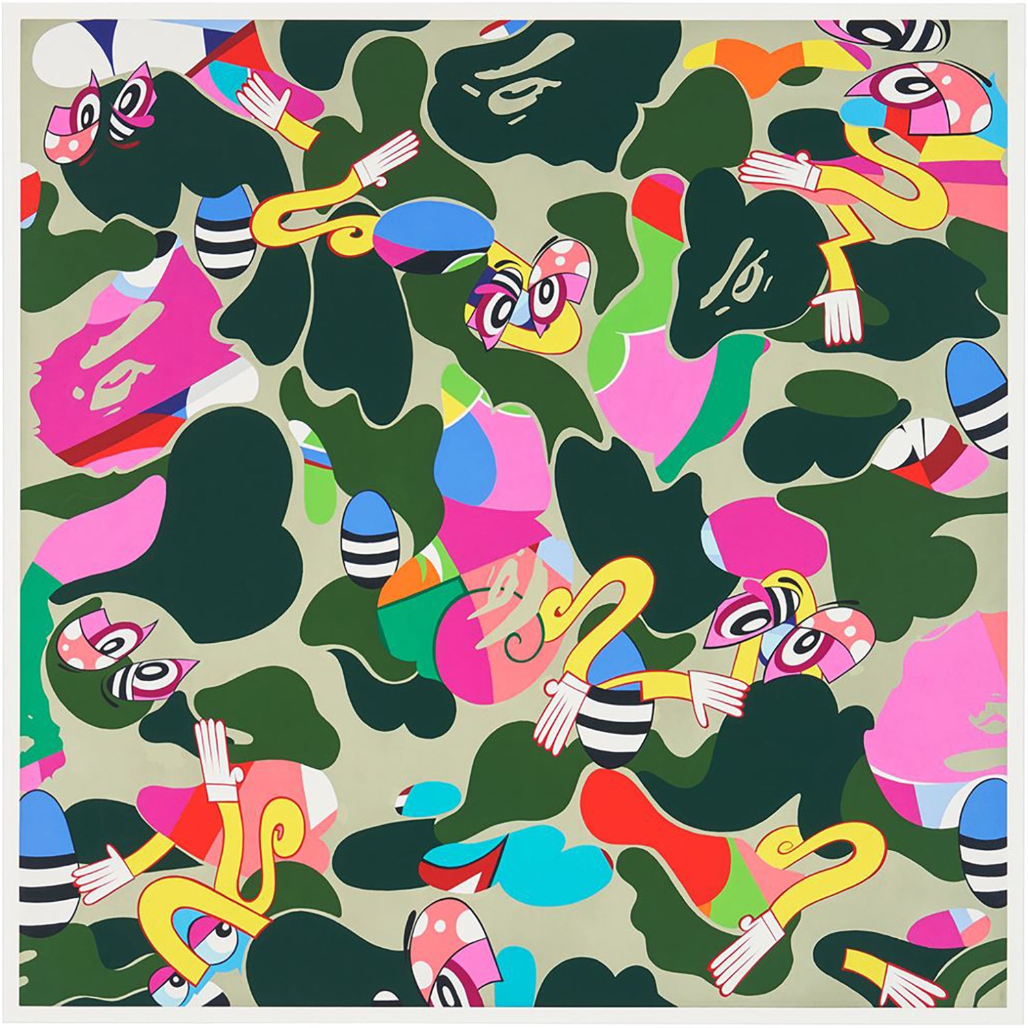 BAPE X ERICKINK ABC CAMO GREEN by ERIC INKALA – Image 1