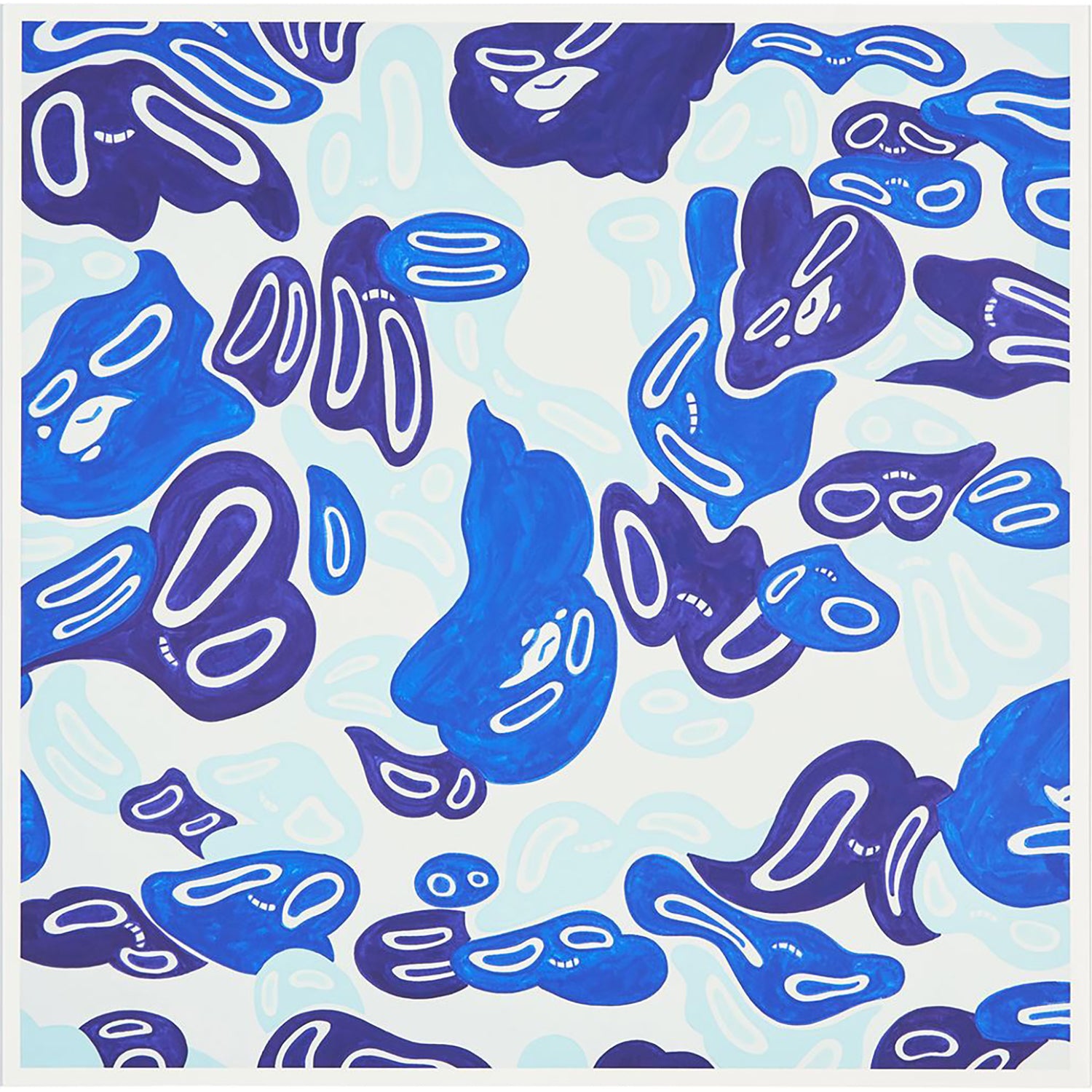 BAPE X JASPER WONG ONLY HAVE EYES ON YOU (BLUE) by JASPER WONG – Image 1