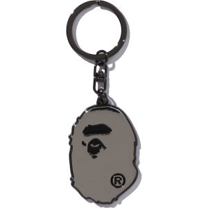 APE HEAD METAL KEYCHAIN