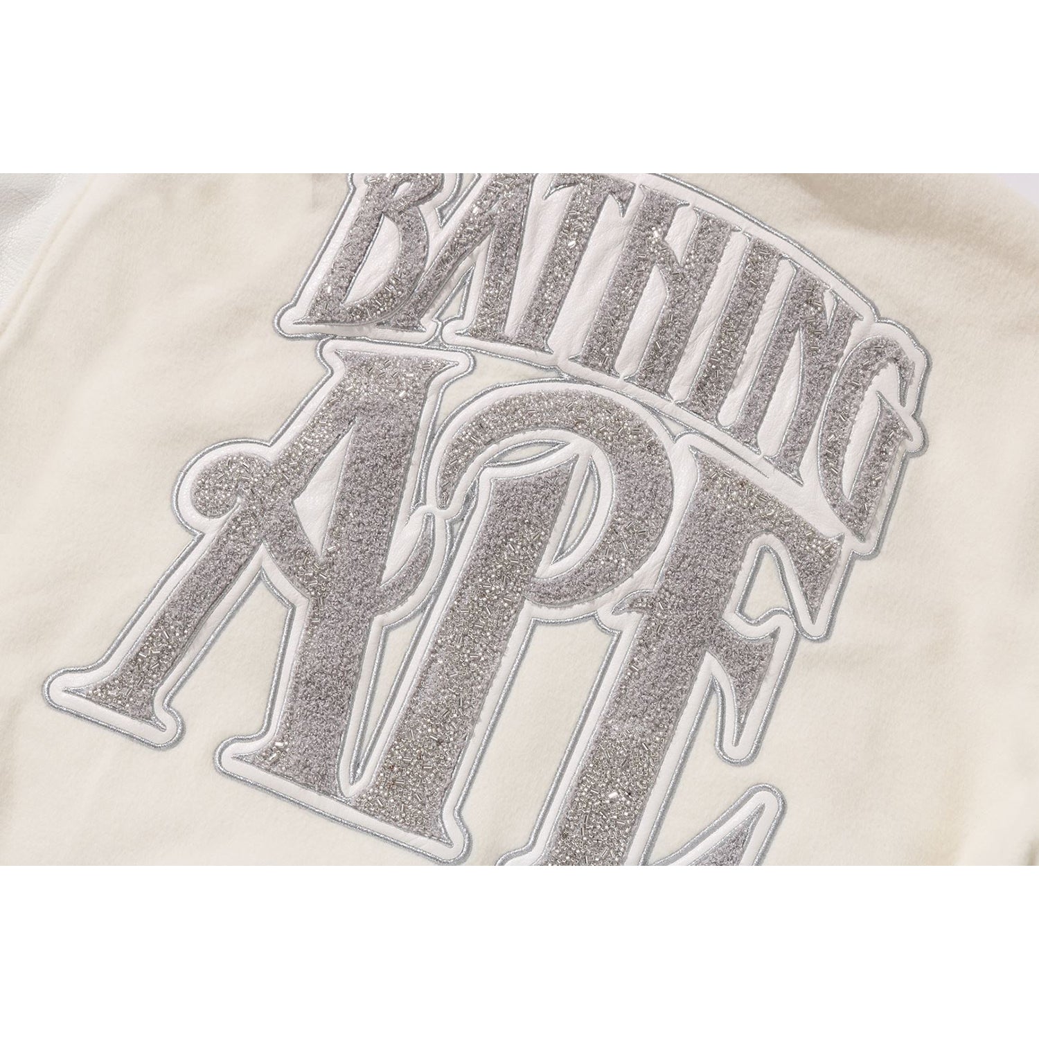LINE CAMO MULTI LOGO WOOL VARSITY JACKET MENS – Image 5