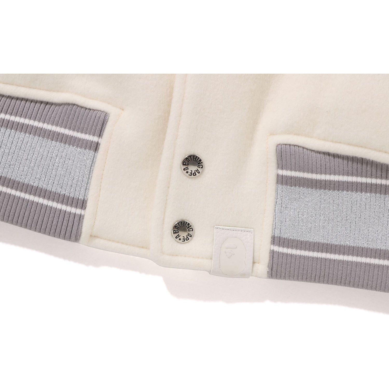 LINE CAMO MULTI LOGO WOOL VARSITY JACKET MENS – Image 8