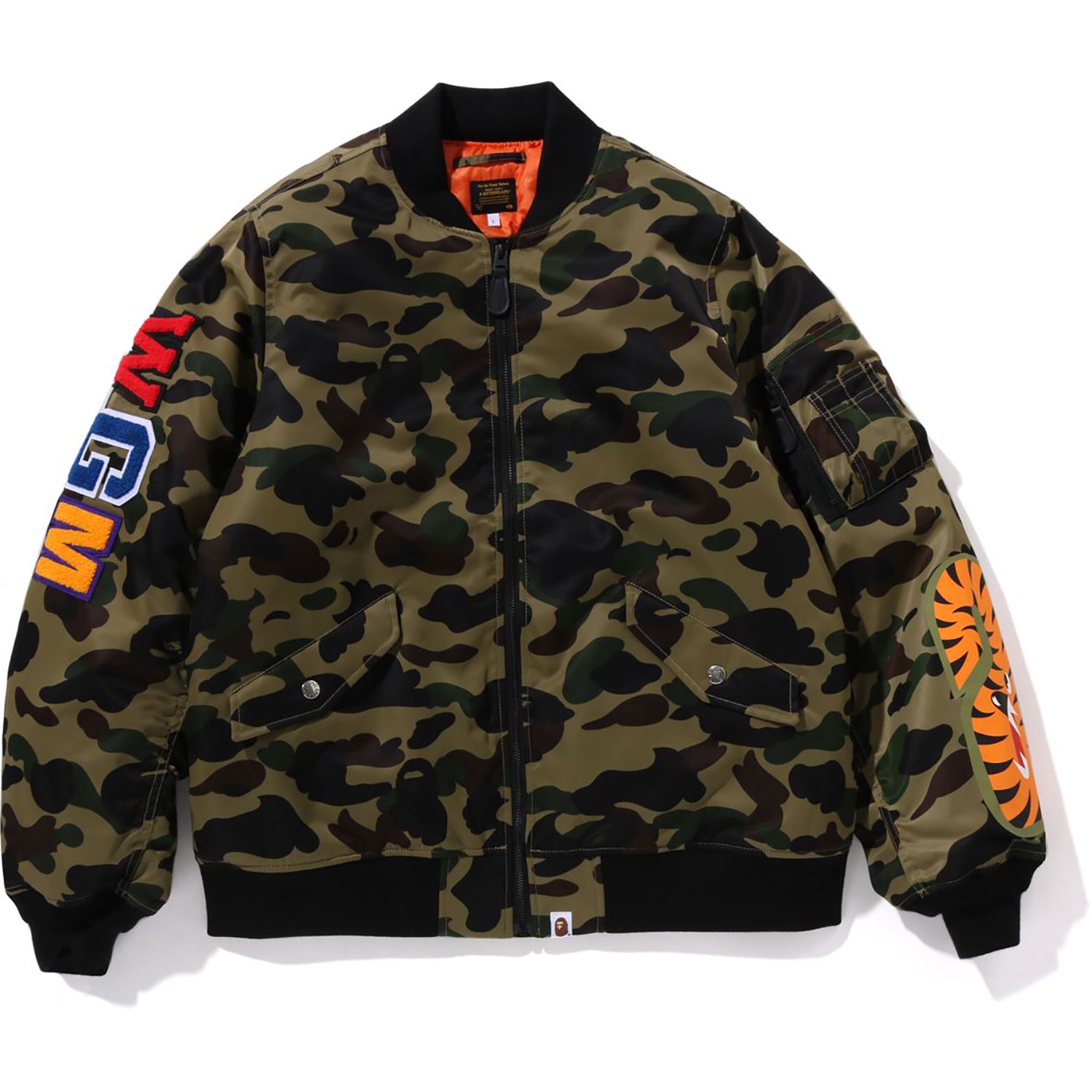 1ST CAMO SHARK MA-1 JACKET MENS – Image 1