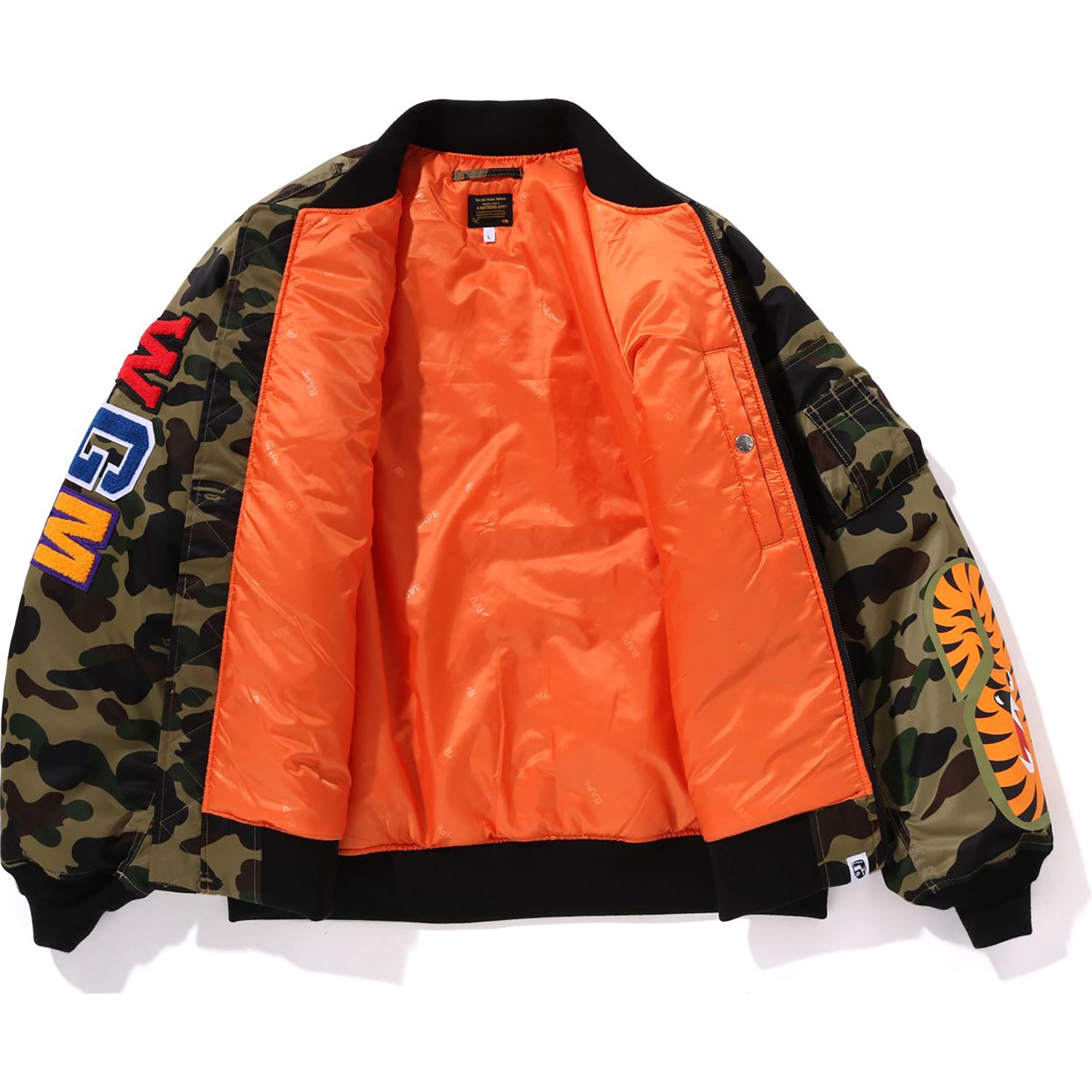 1ST CAMO SHARK MA-1 JACKET MENS – Image 3