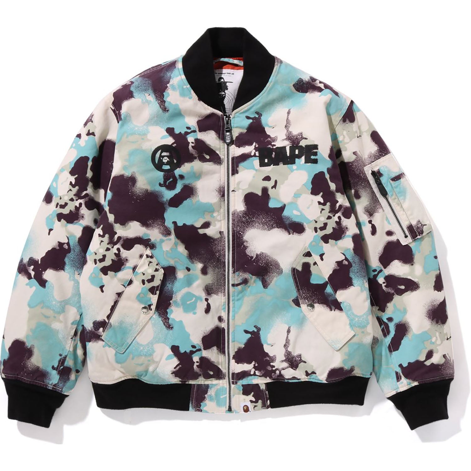 MAP CAMO BOMBER JACKET MENS – Image 1