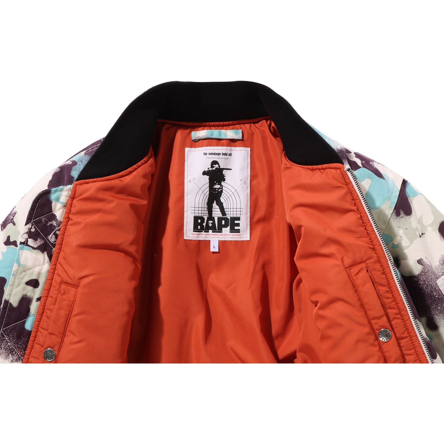 MAP CAMO BOMBER JACKET MENS – Image 3