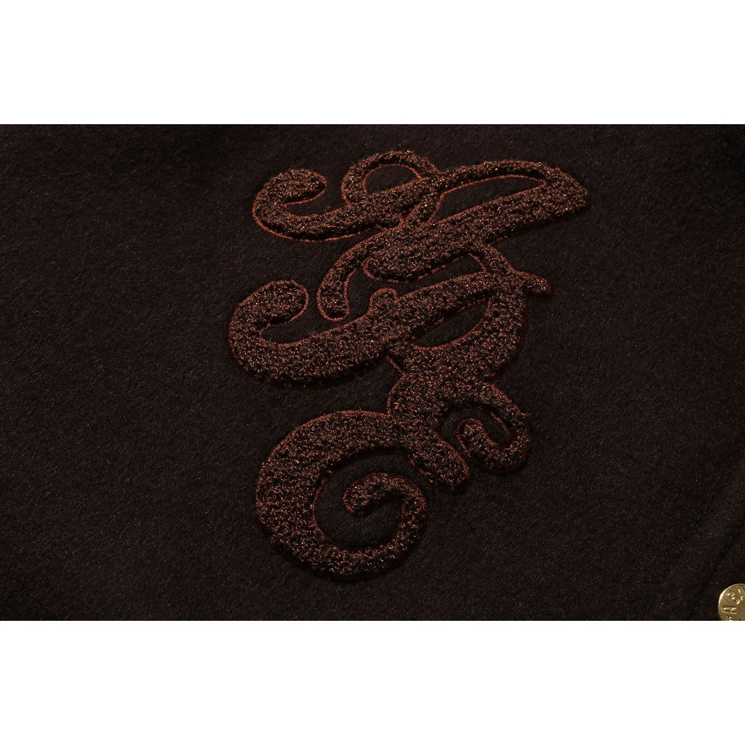 LINE CAMO MULTI LOGO WOOL VARSITY JACKET MENS – Image 5