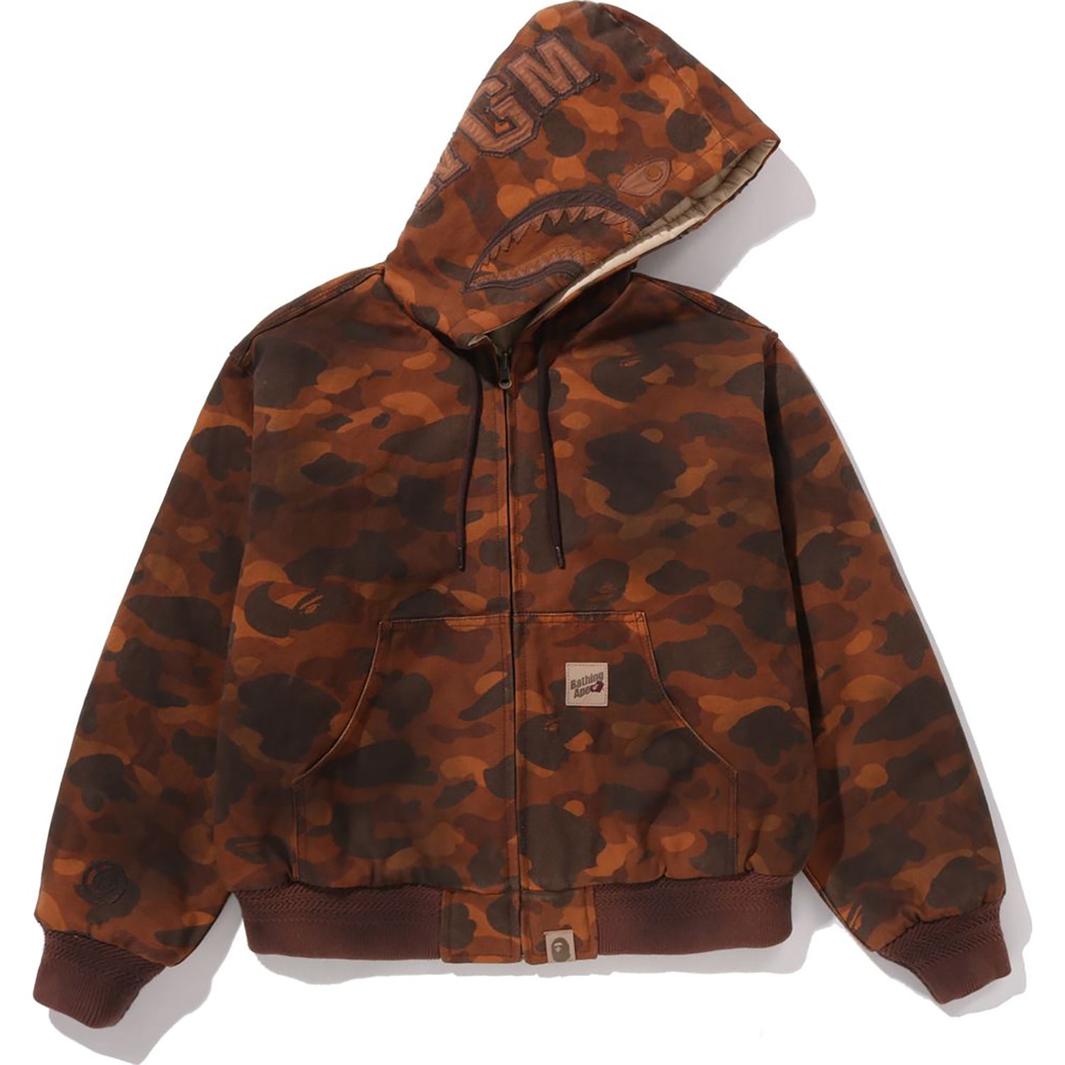 SOLID 1ST CAMO REVERSIBLE SHARK ZIP HEAVY JACKET MENS – Image 1