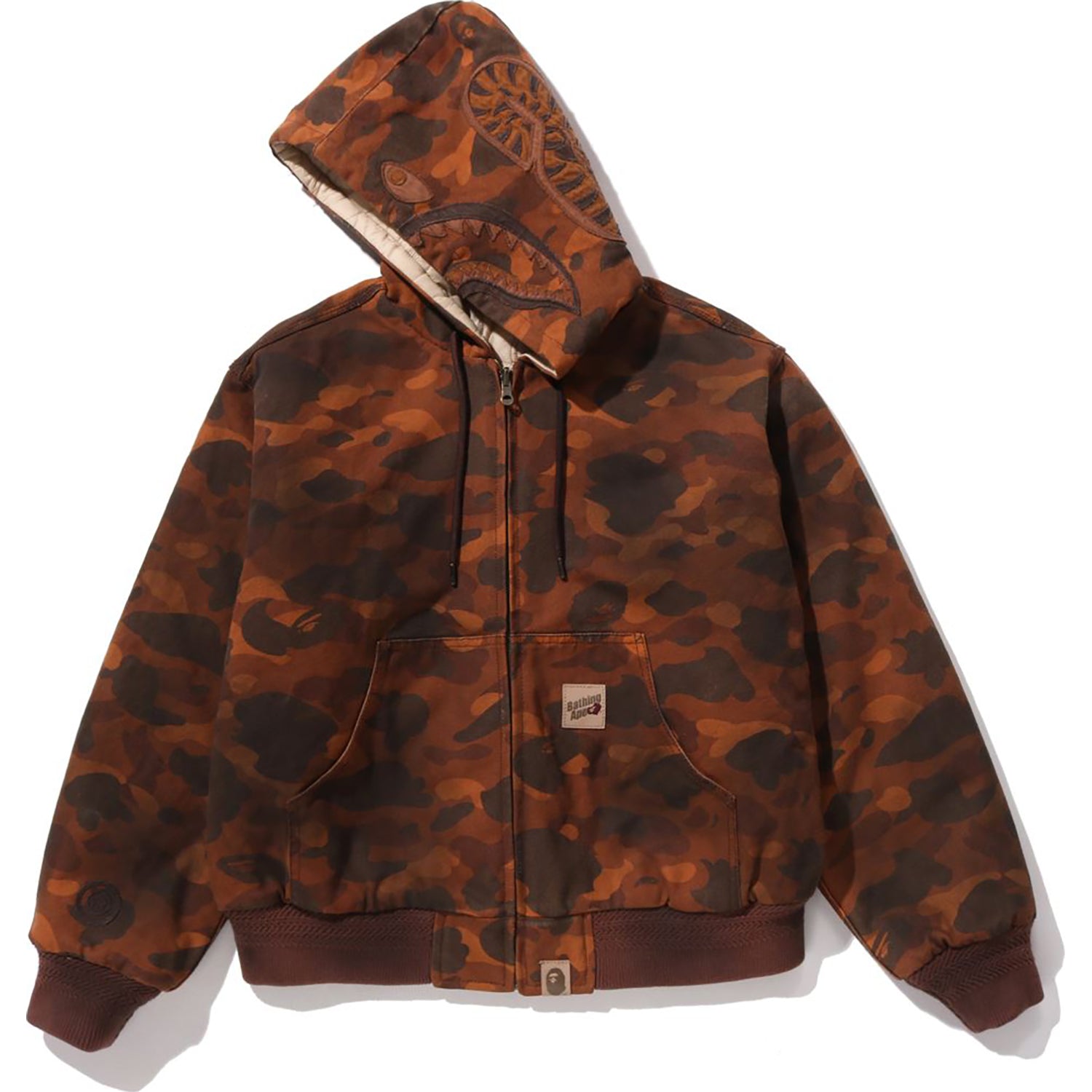 SOLID 1ST CAMO REVERSIBLE SHARK ZIP HEAVY JACKET MENS – Image 2