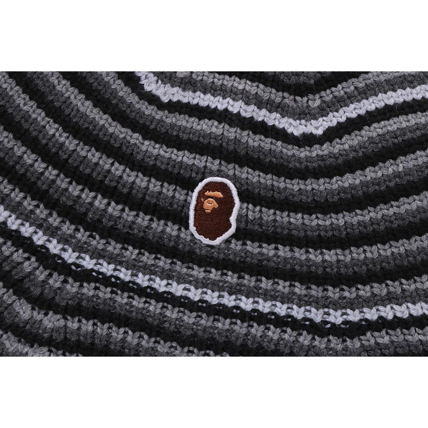 APE HEAD ONE POINT STRIPE KNIT HAT MENS – Image 3