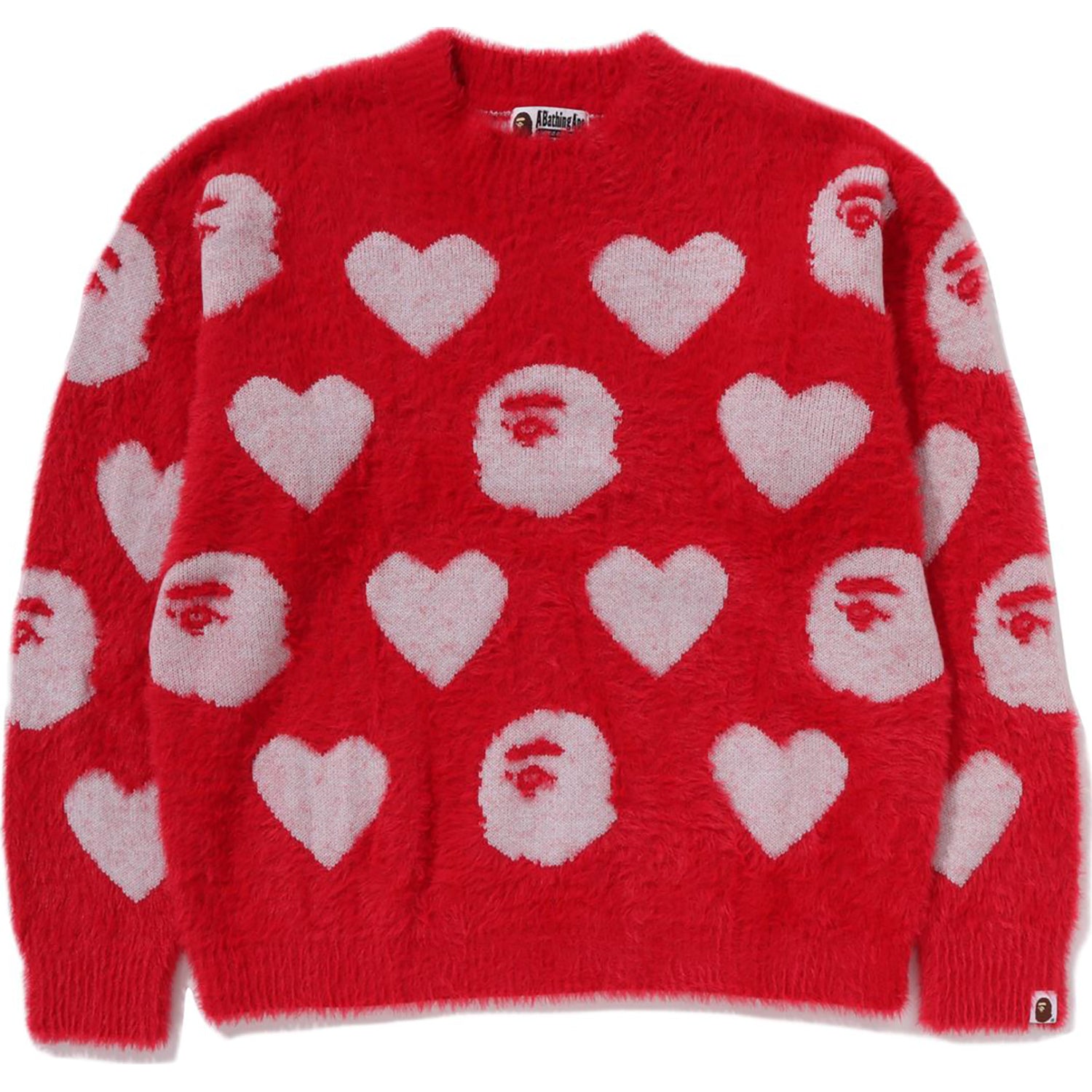 I LOVE BAPE MONOGRAM WOOL MIX SWEATER LADIES – Image 1