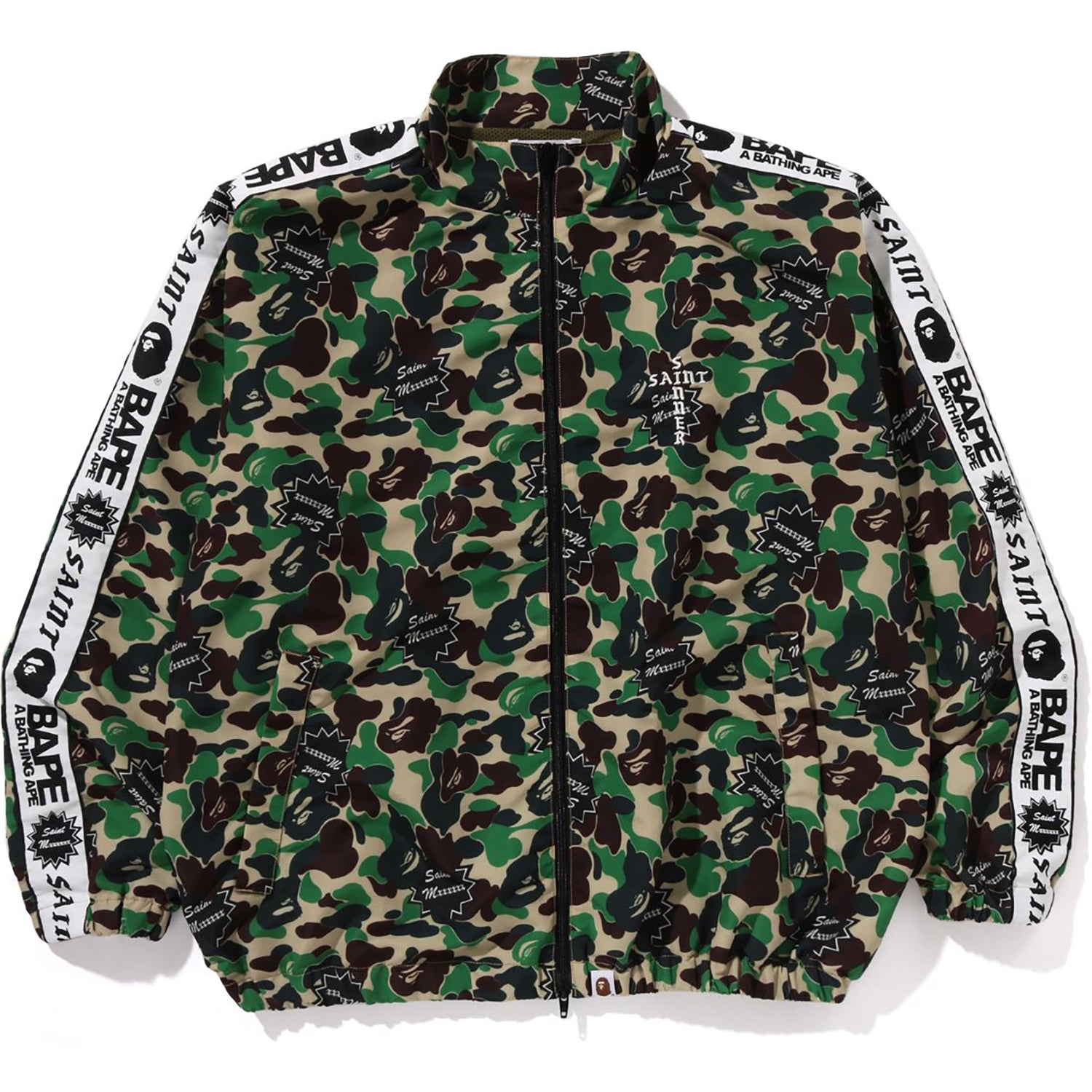 BAPE X SAINT MXXXXXX ABC CAMO TRACK JACKET MENS – Image 1