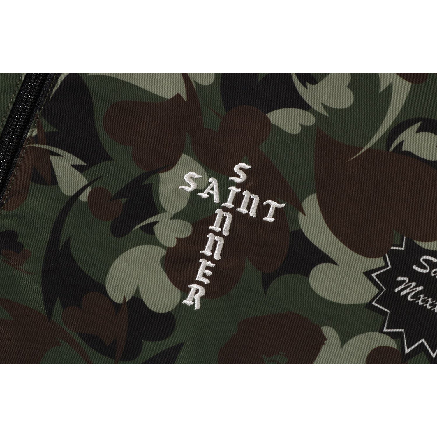 BAPE X SAINT MXXXXXX HEART CAMO TRACK JACKET MENS – Image 2