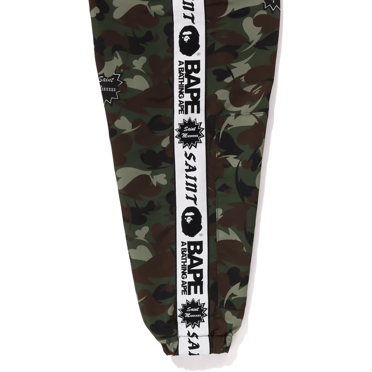 BAPE X SAINT MXXXXXX HEART CAMO TRACK JACKET MENS – Image 3