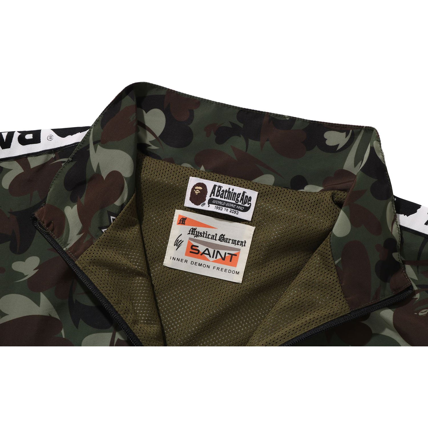 BAPE X SAINT MXXXXXX HEART CAMO TRACK JACKET MENS – Image 4