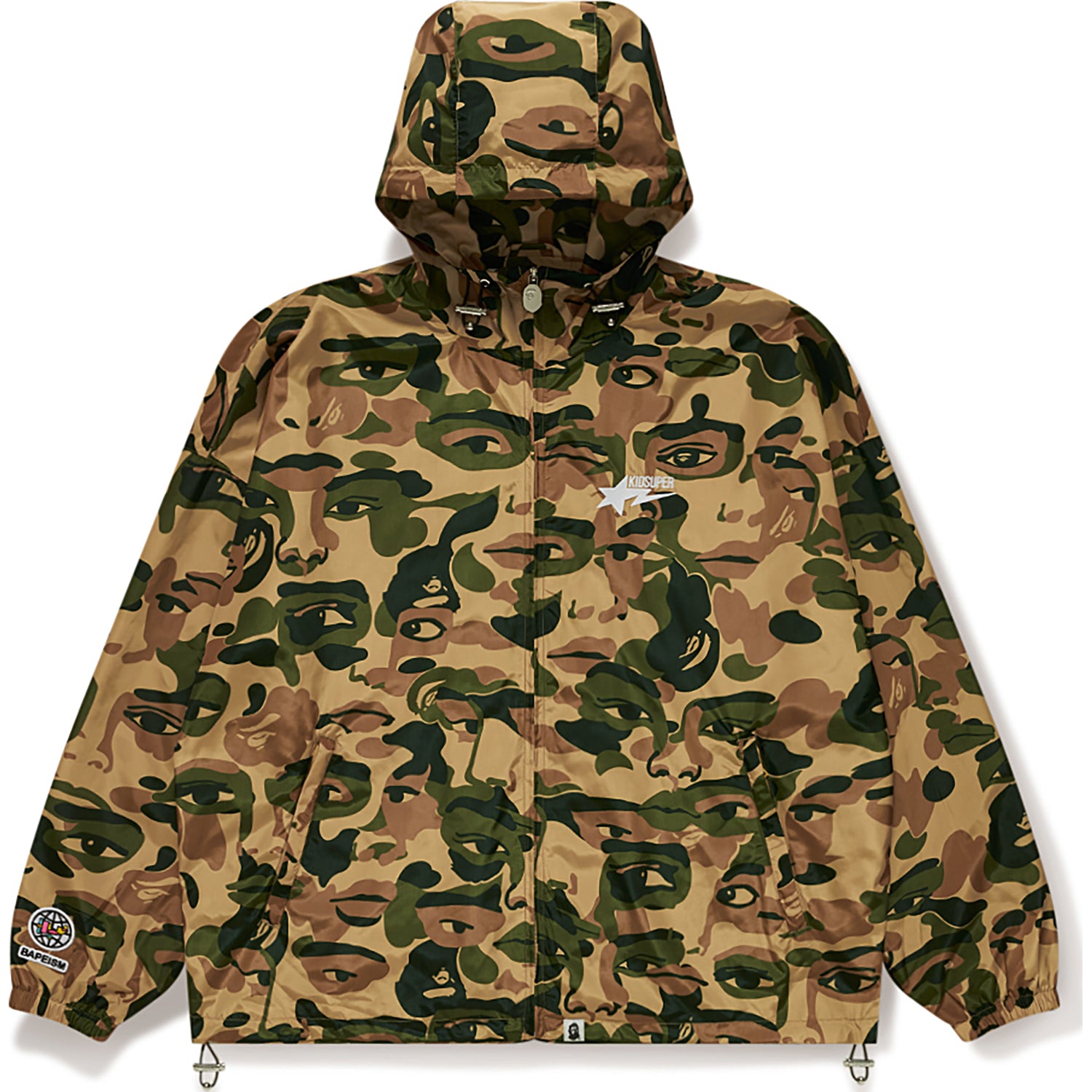 BAPE X KIDSUPER CAMO LIGHTWEIGHT JACKET MENS – Image 1