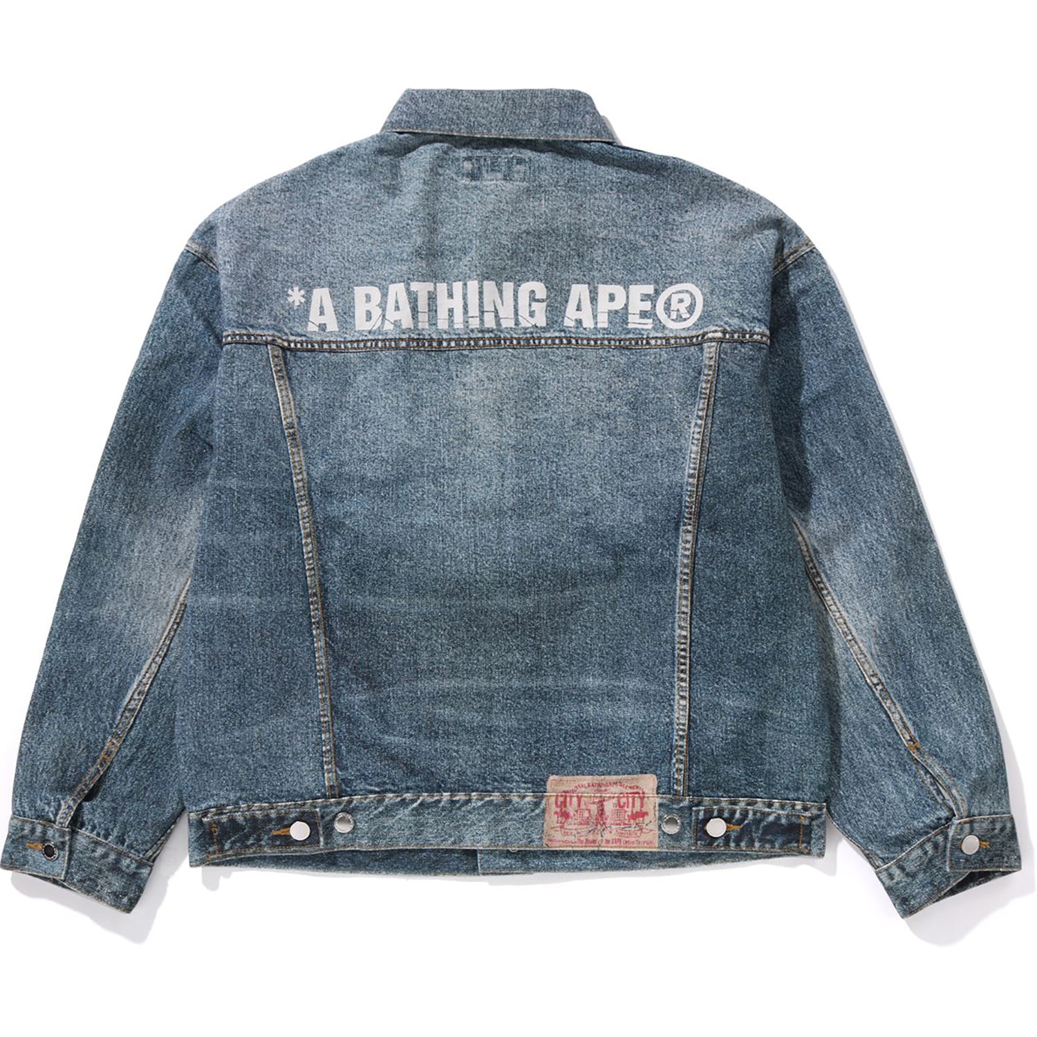 FAKE PRINT DENIM JACKET MENS – Image 1