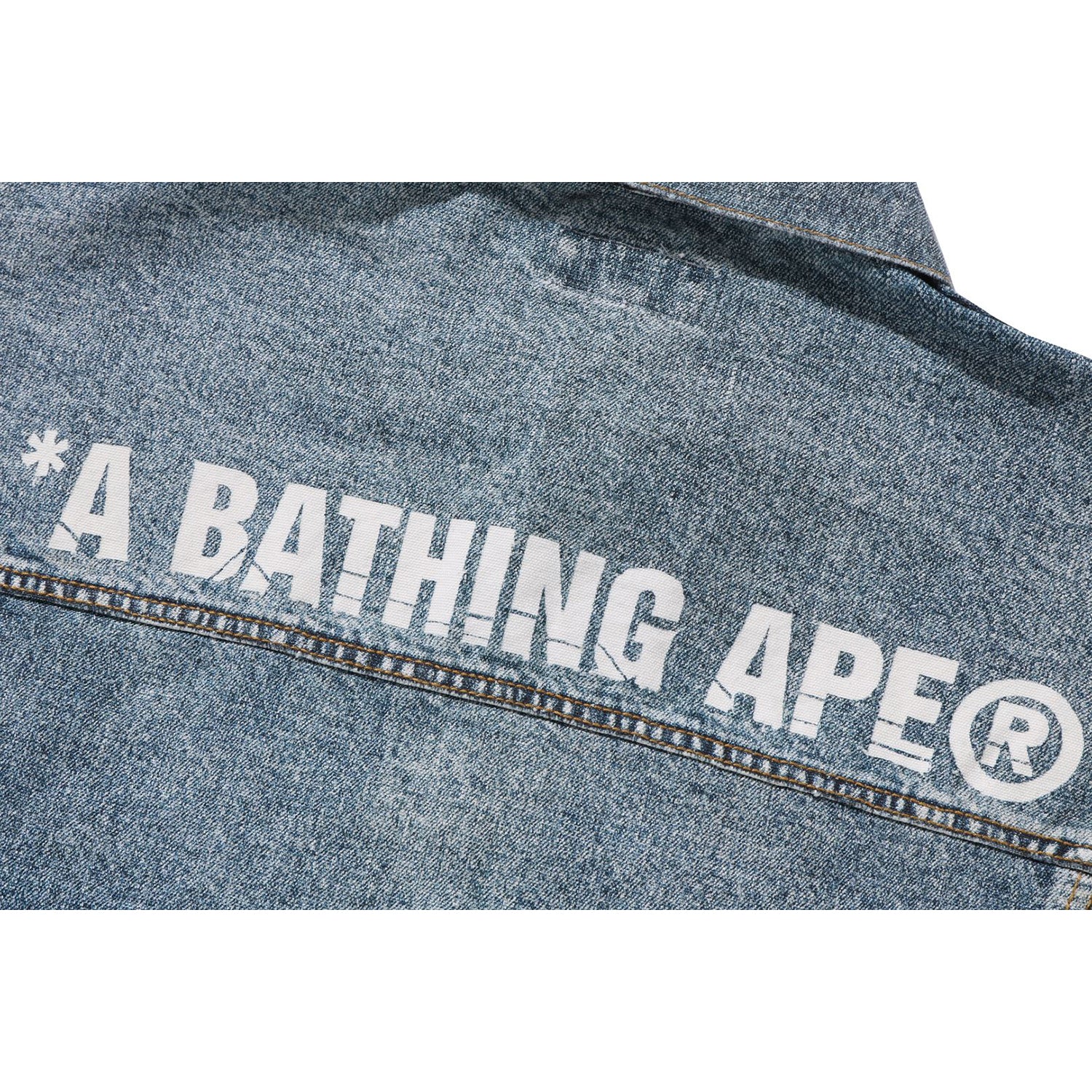 FAKE PRINT DENIM JACKET MENS – Image 3