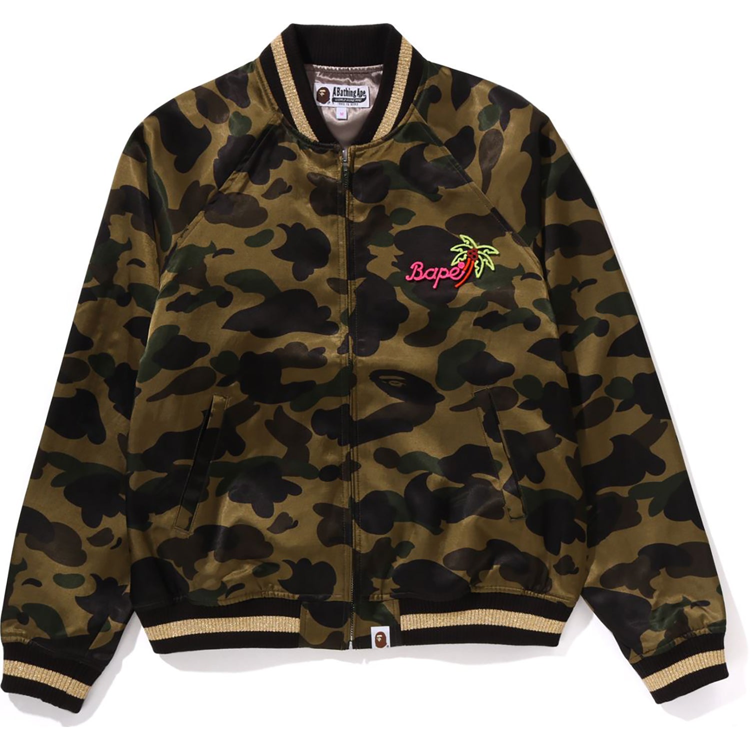 1ST CAMO NEON APE HEAD SOUVENIR JACKET LADIES – Image 2