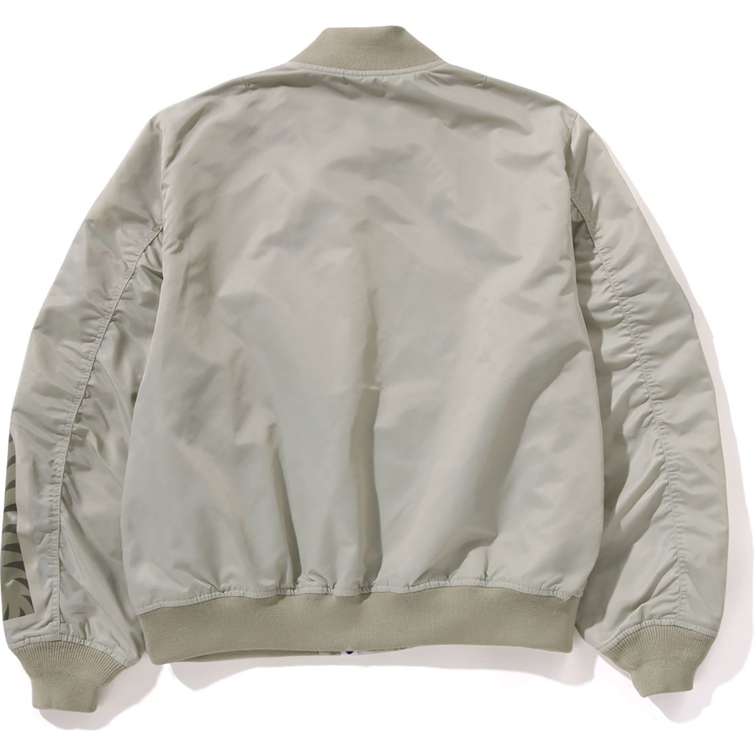 TONAL CHAIN STITCH SHARK BOMBER JACKET MENS – Image 2