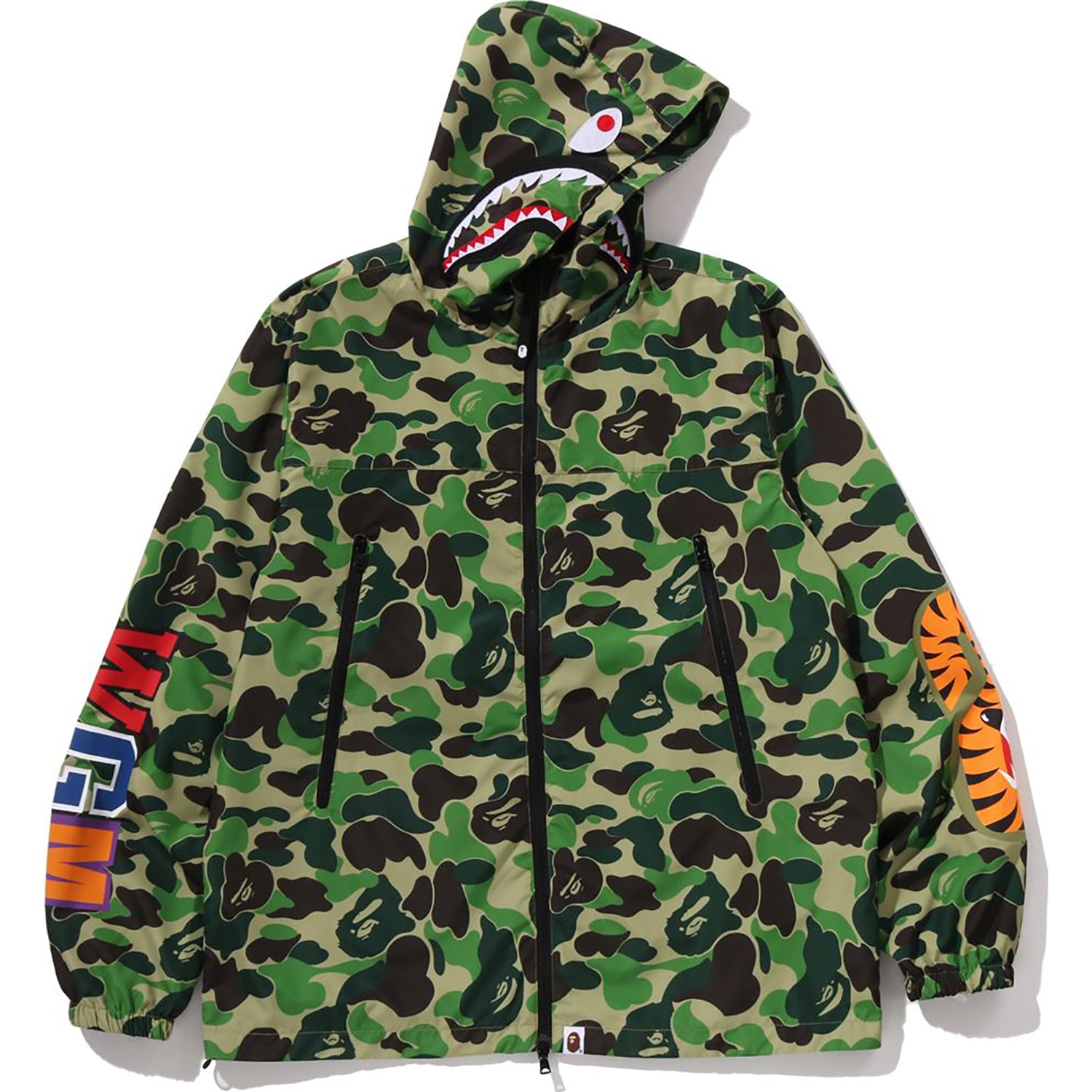 ABC CAMO SHARK HOODIE JACKET MENS – Image 1