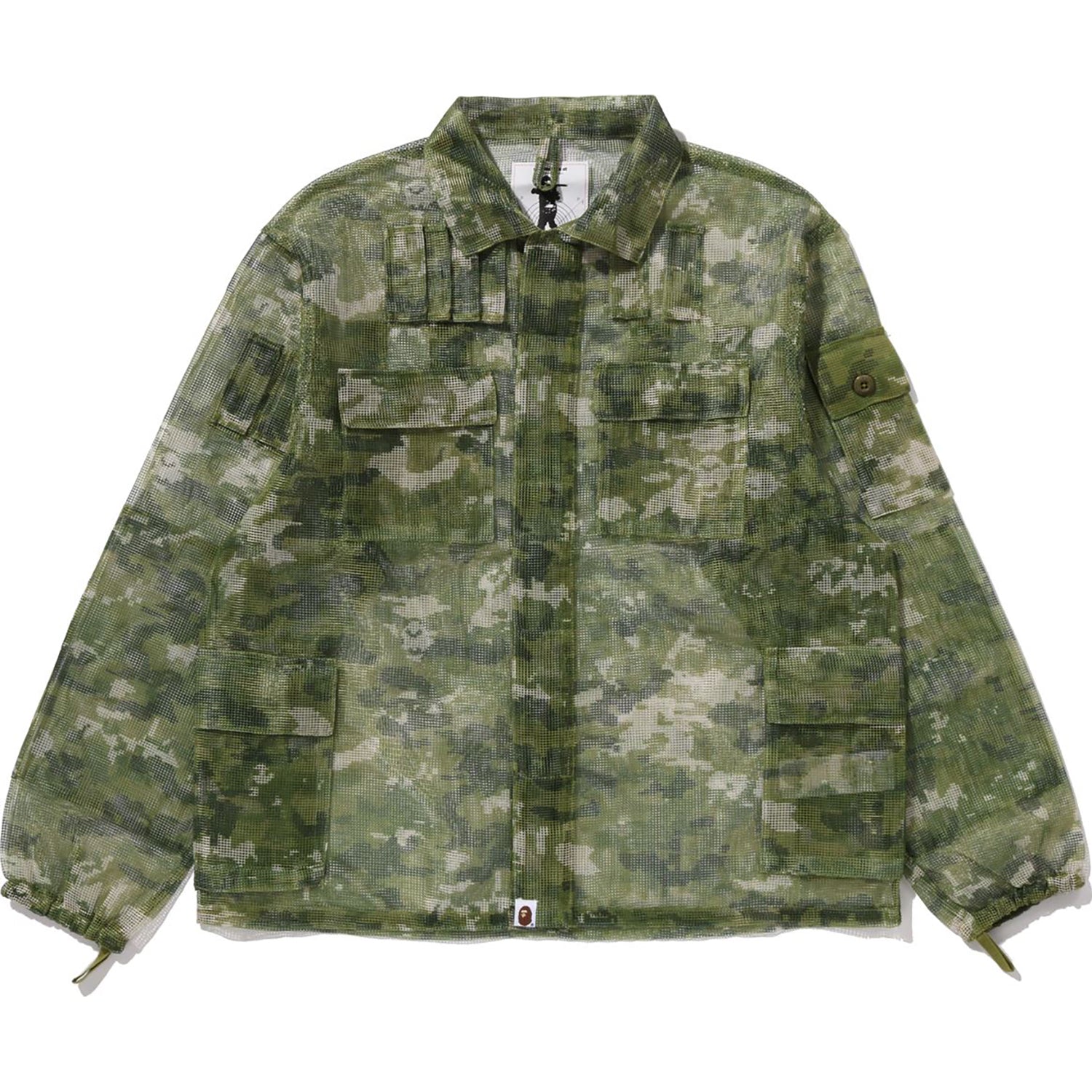 MULTI PIXEL CAMO MASK HOODED SHIRT JACKET MENS – Image 2