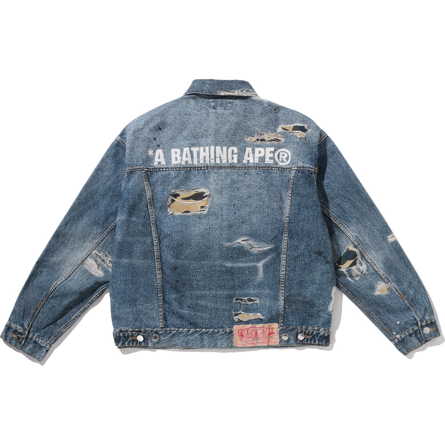 FAKE PRINT TRUCKER JACKET MENS – Image 2