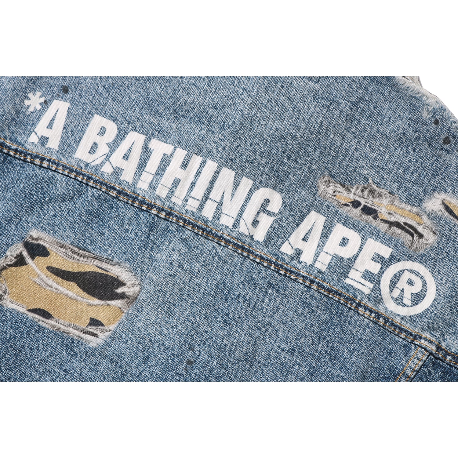 FAKE PRINT TRUCKER JACKET MENS – Image 4