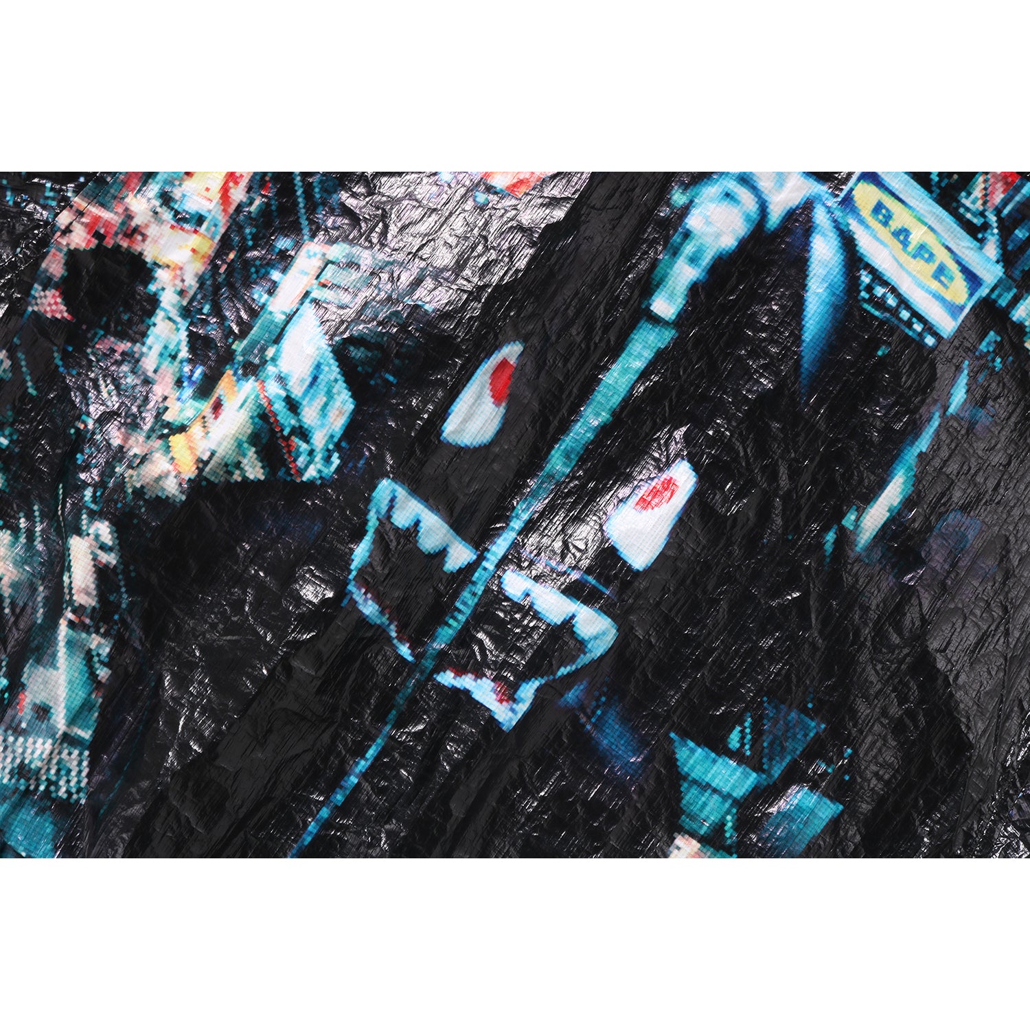 OVERALL PRINT CREASE HOODED JACKET MENS – Image 3