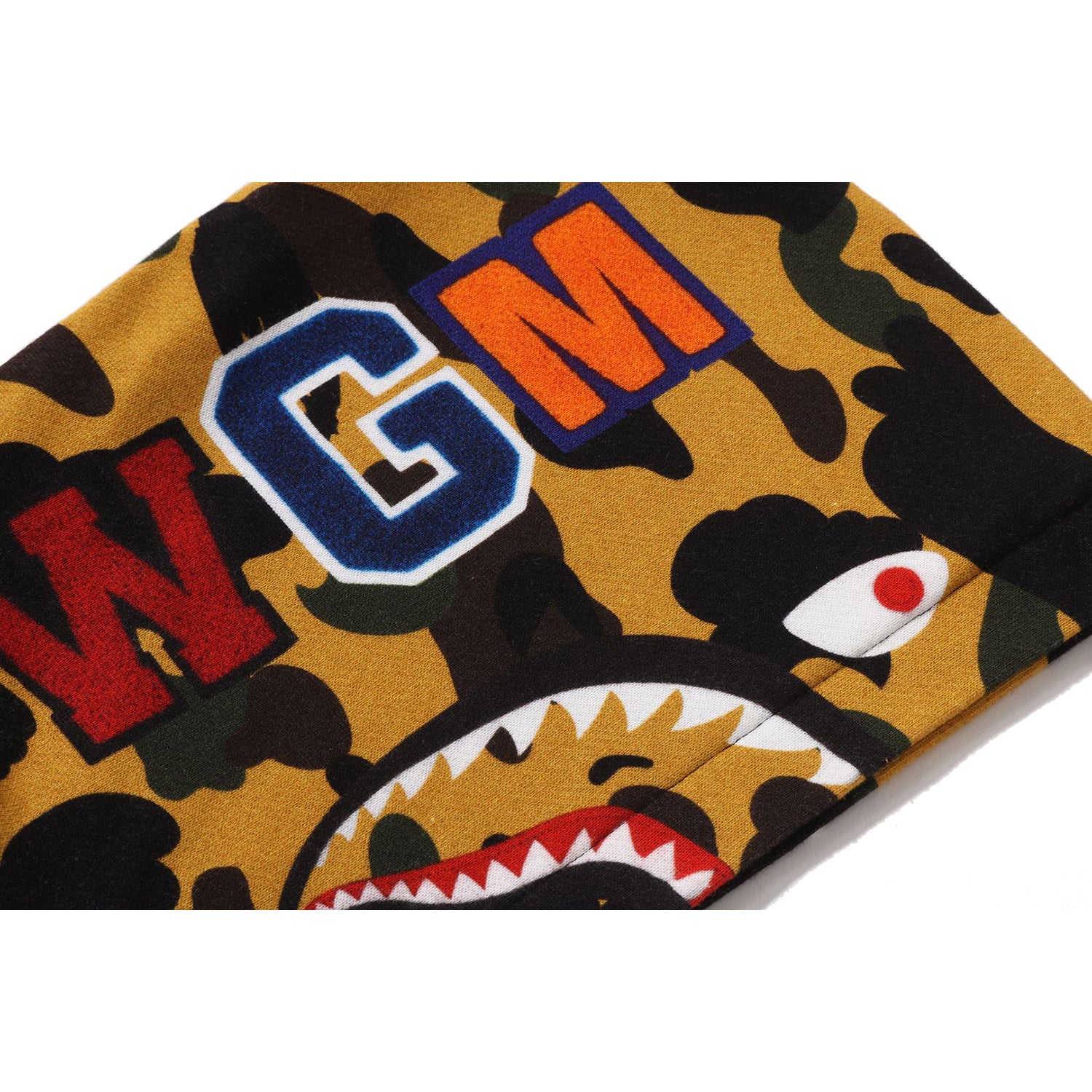 1ST CAMO SHARK HOODIE PRINT SWEAT VARSITY JACKET KIDS – Image 4